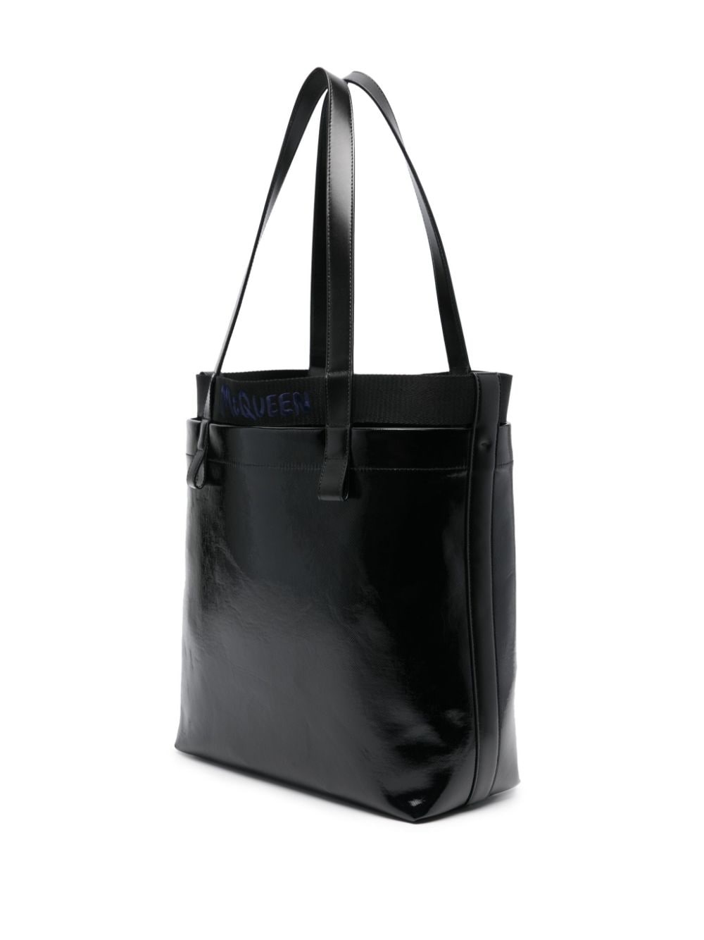 coated-finish shoulder bag - 3