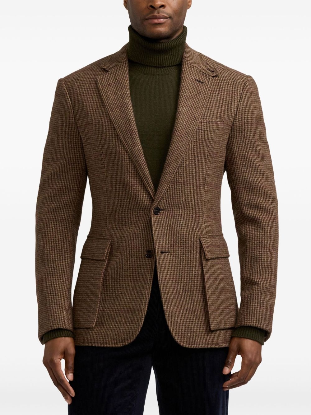 checked blazer - 3