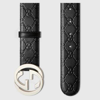 GUCCI Gucci Signature leather belt outlook