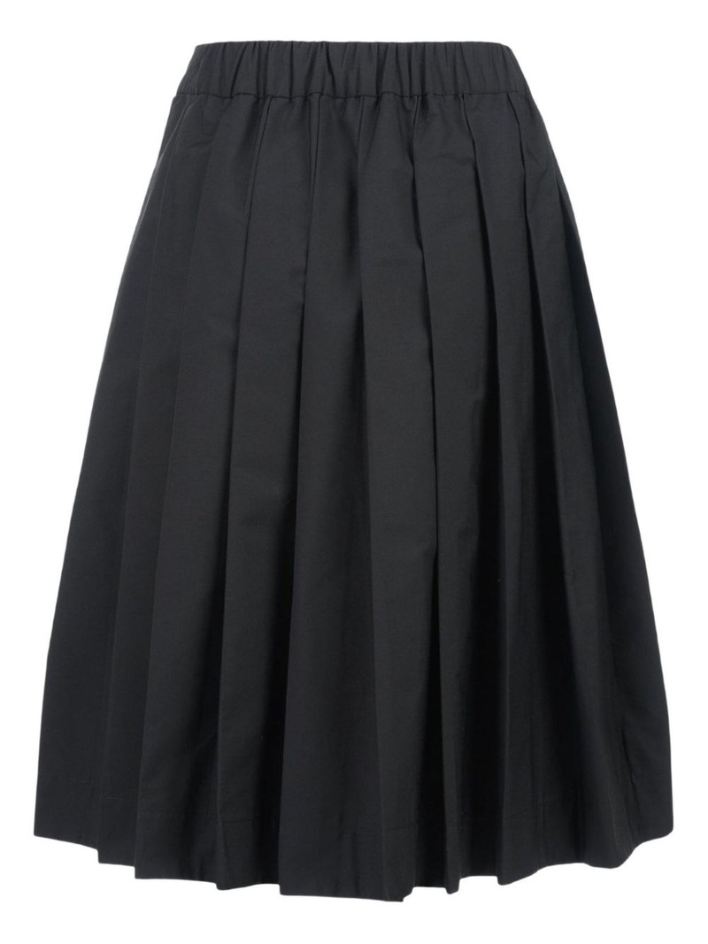 BIYAN floral pleated midi skirt outlook