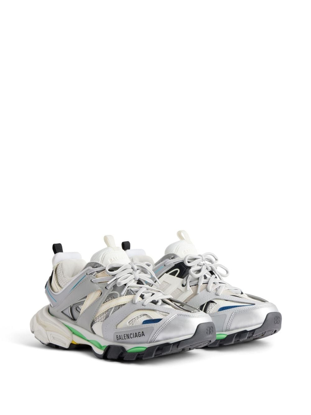 Track panelled-design sneakers - 2