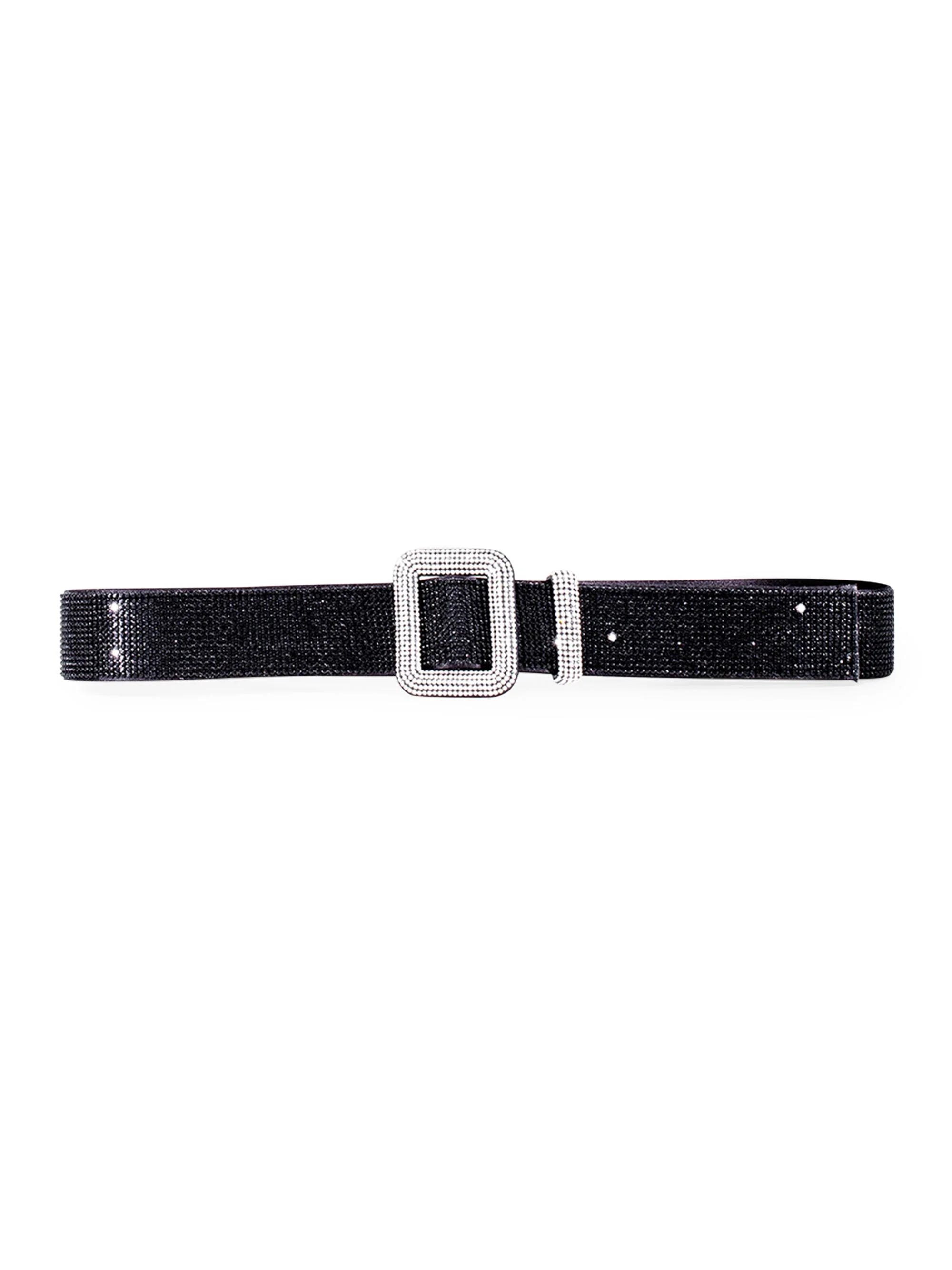 Women's Venus Rhinestone-Studded Denim Belt - Rhinestone - 1