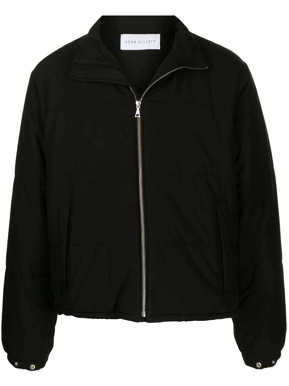 zip-up padded jacket - 1