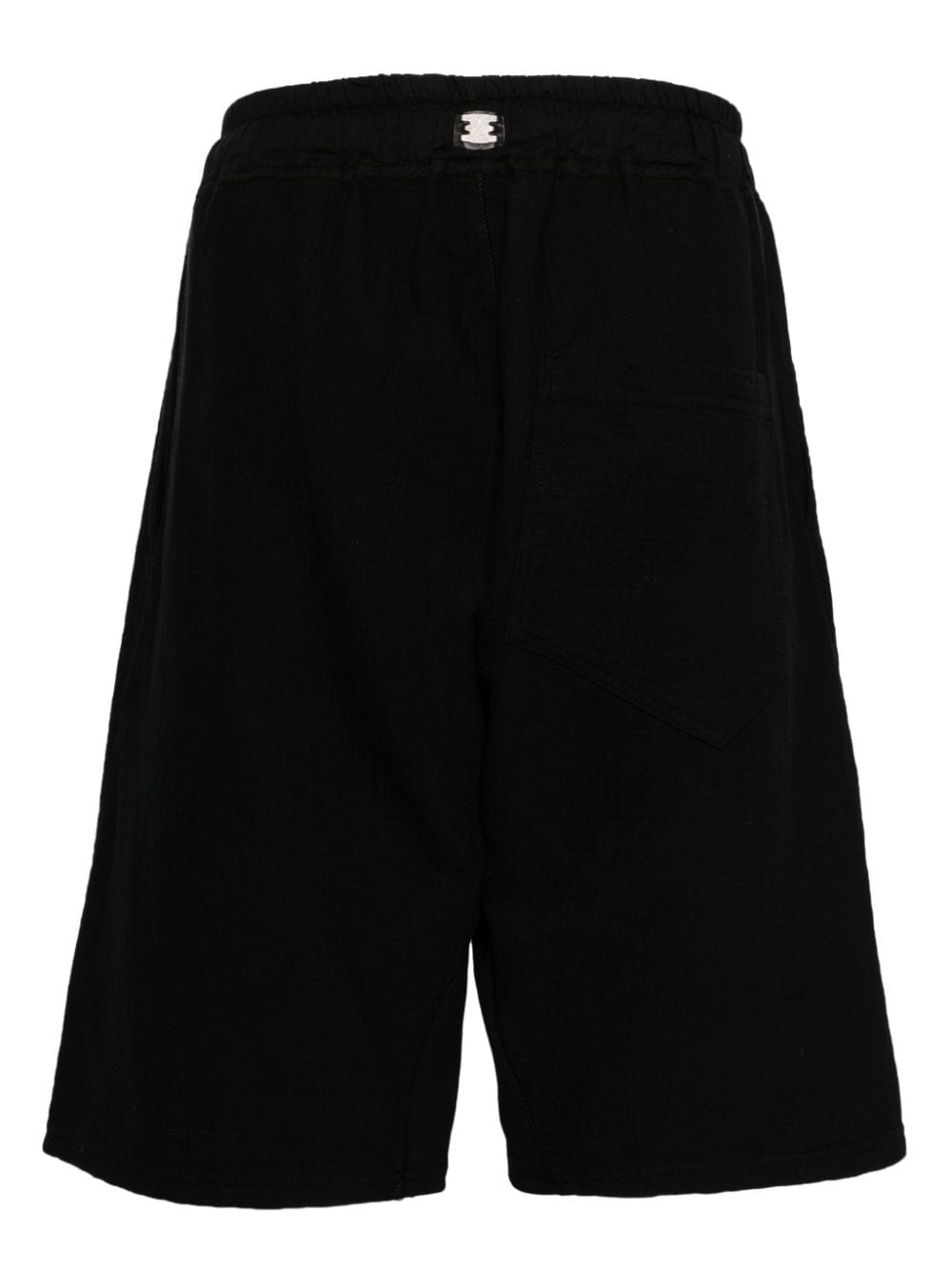 gusset-detail organic cotton track shorts - 2