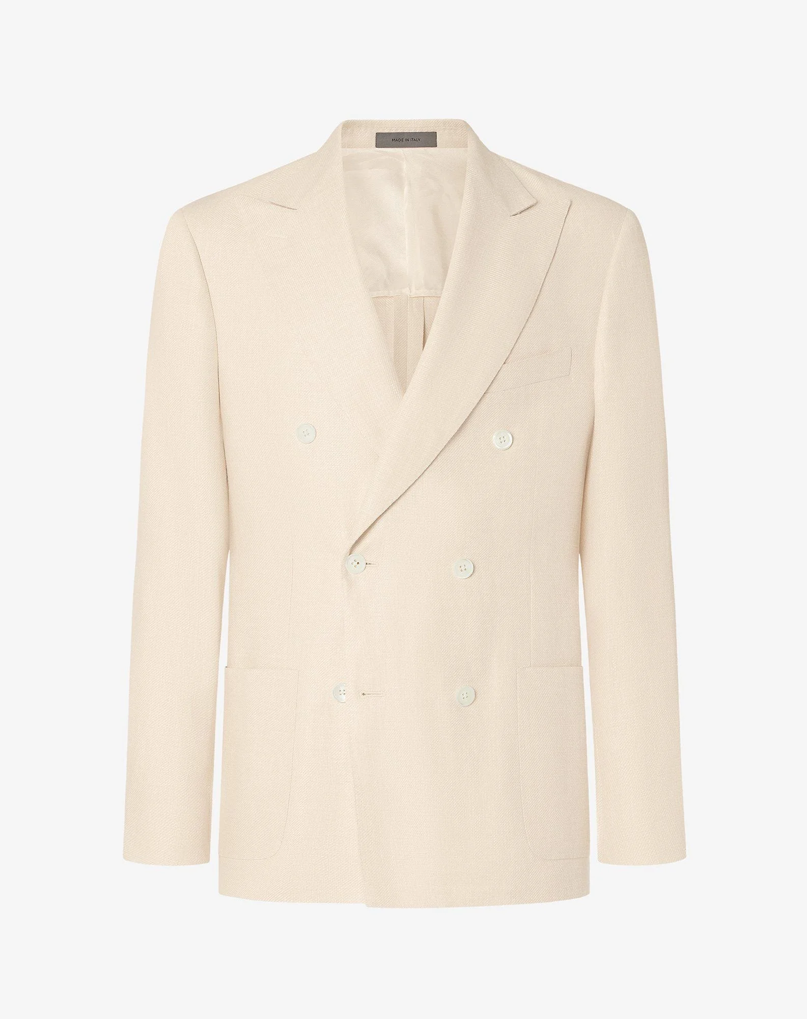 White linen and lyocell jacket - 1