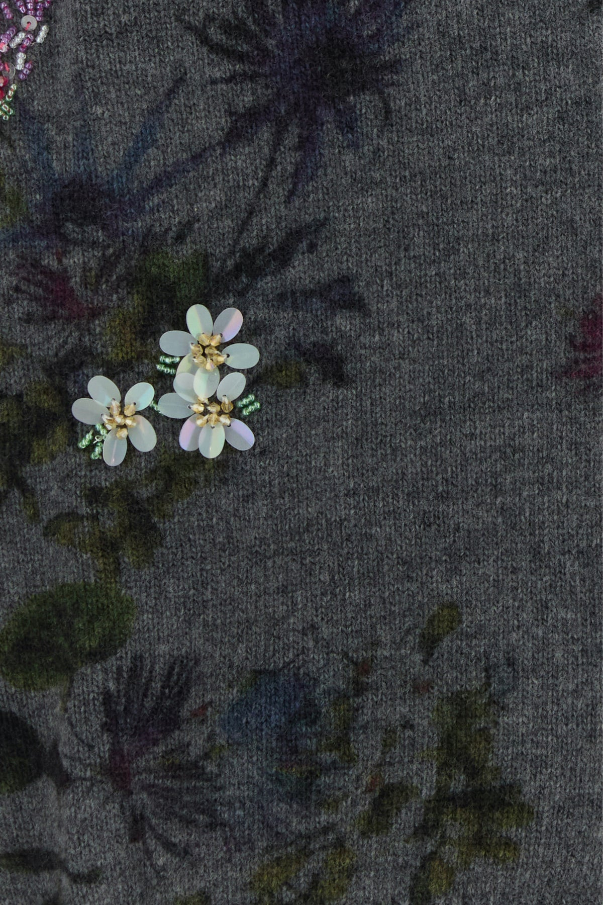 Printed wool blend oversize cardigan - 3
