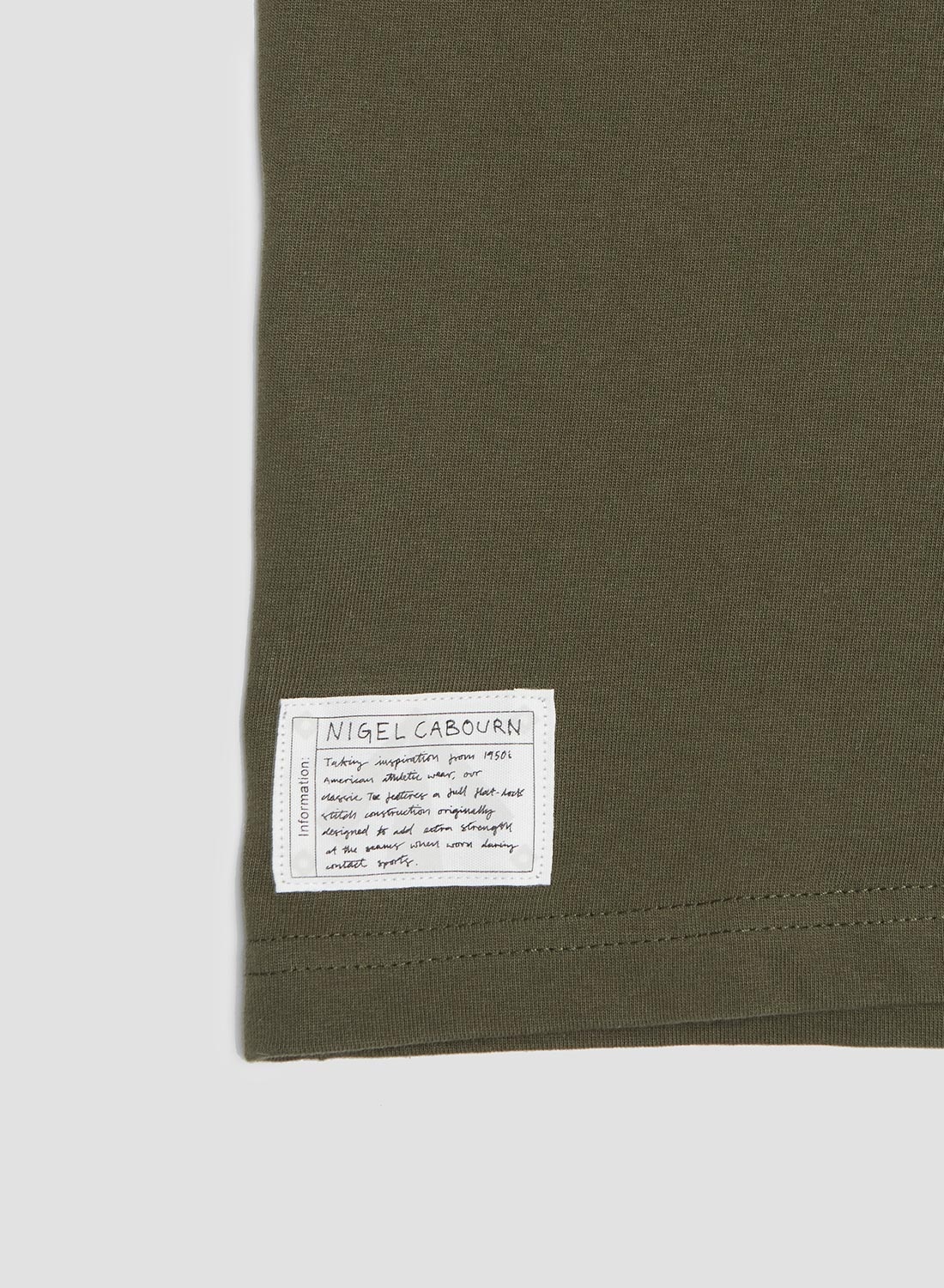 Heavy Duty Athletic T-Shirt in Olive Drab - 3
