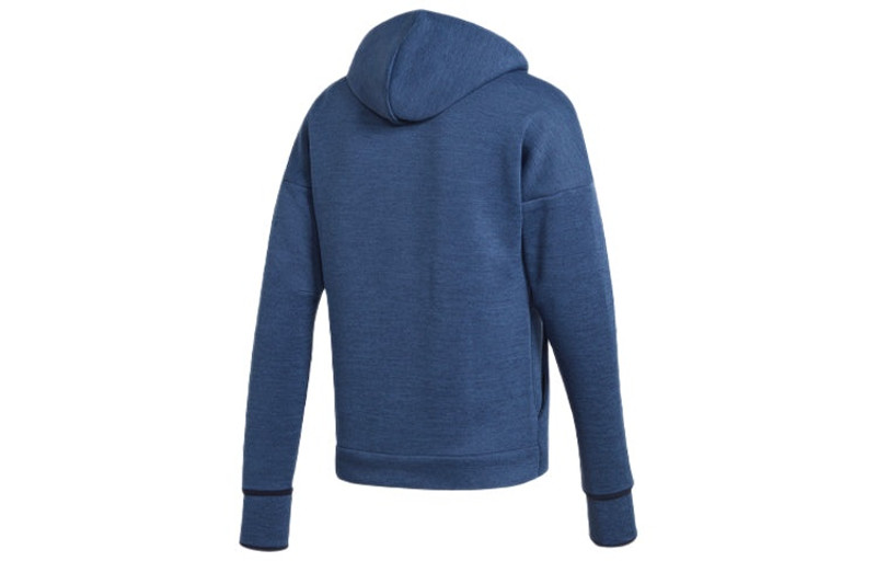 adidas adidas Colorblock Casual Sports Soccer/Football Real Madrid Hooded Jacket Navy Blue DX8699 outlook