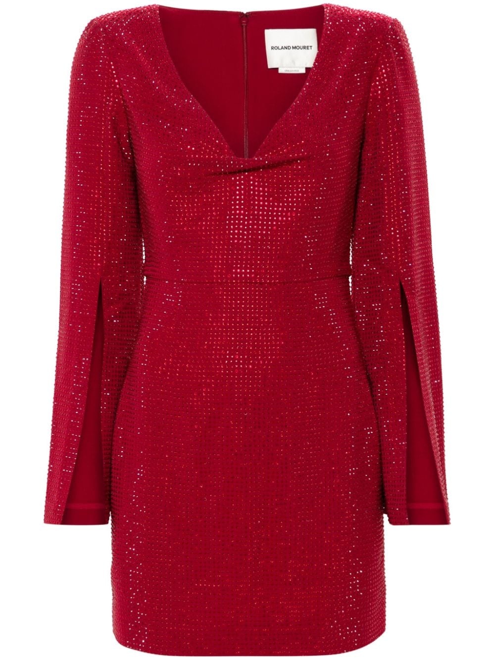 rhinestone-embellished mini dress - 1