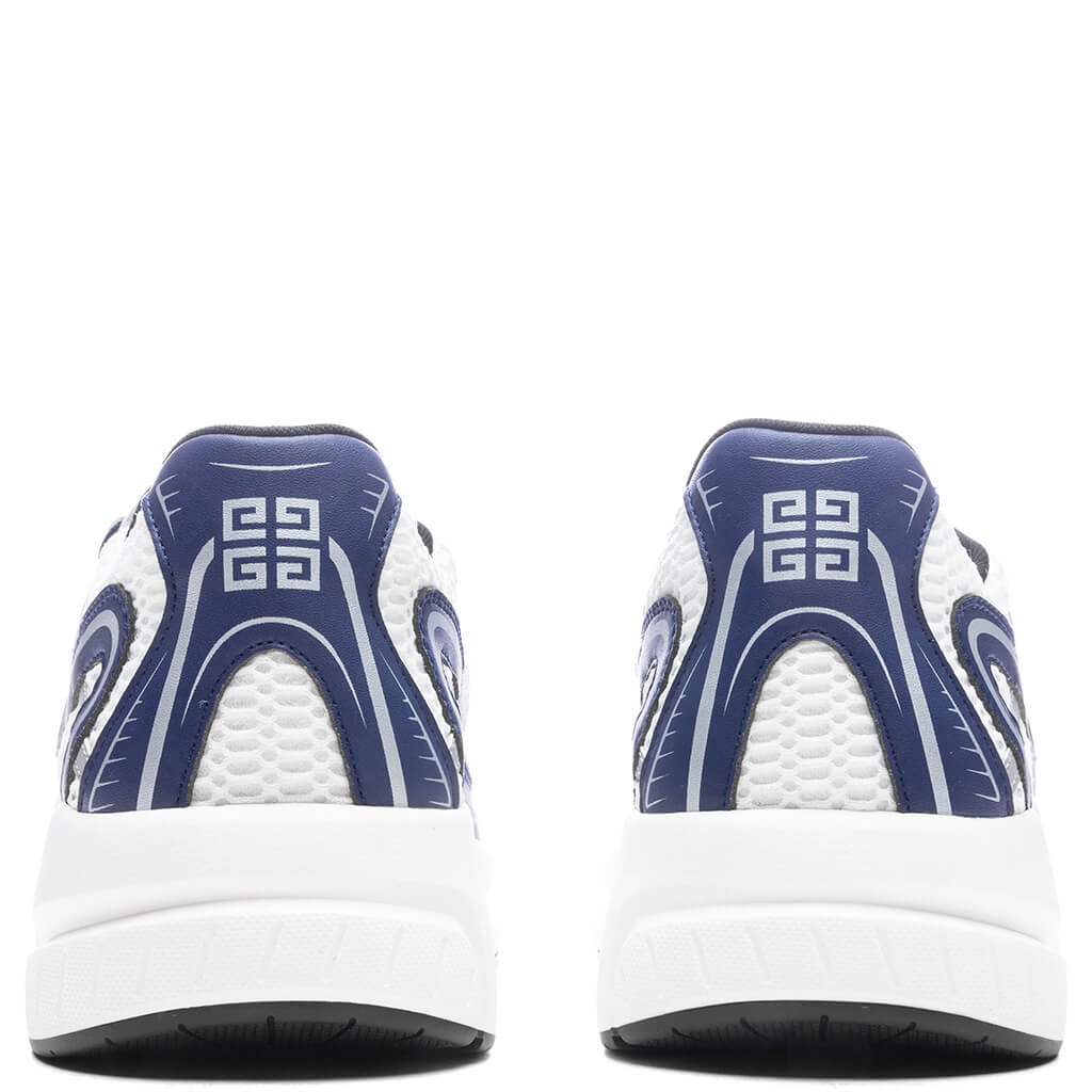 NFNTY-52 SYNTHETIC LEATHER AND MESH SNEAKERS - NAVY/ WHITE - 4