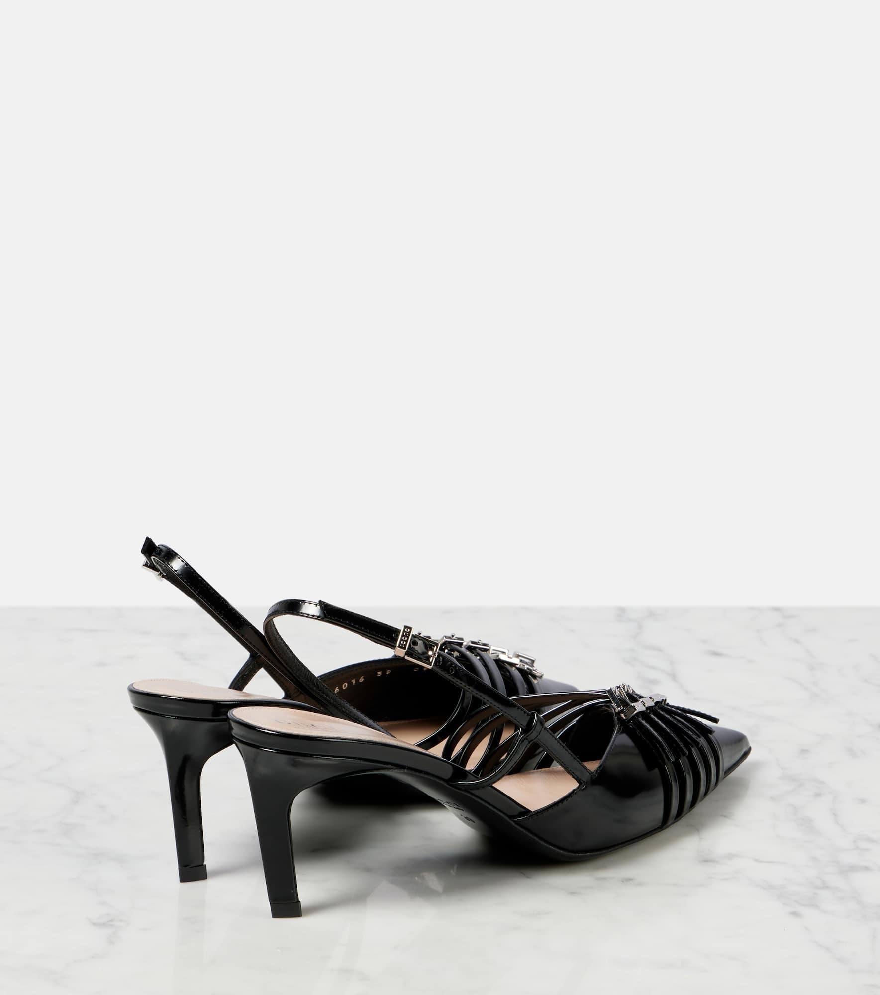 Seraphine patent leather slingback pumps - 2