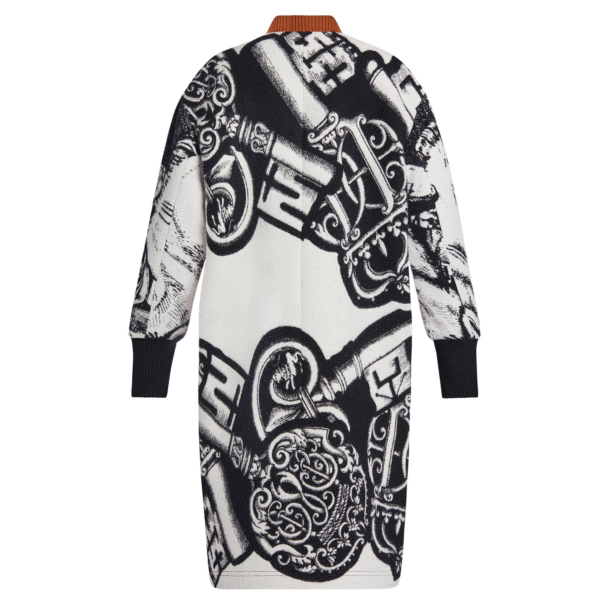 Keys and Riders Jacquard Coat - 3