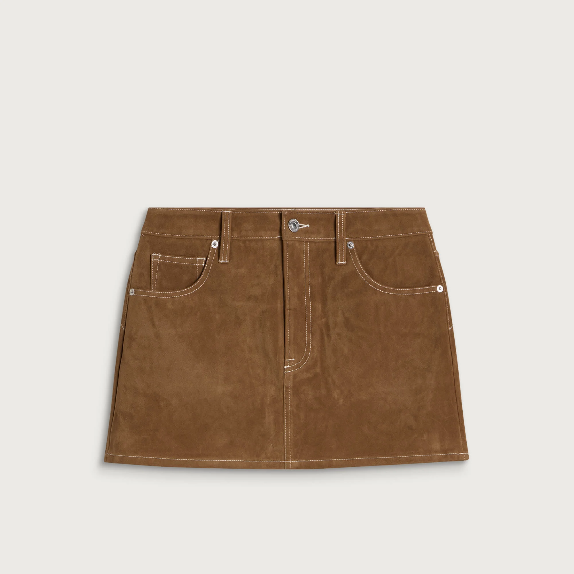 Good American Better Than Suede Mini Skirt - 1