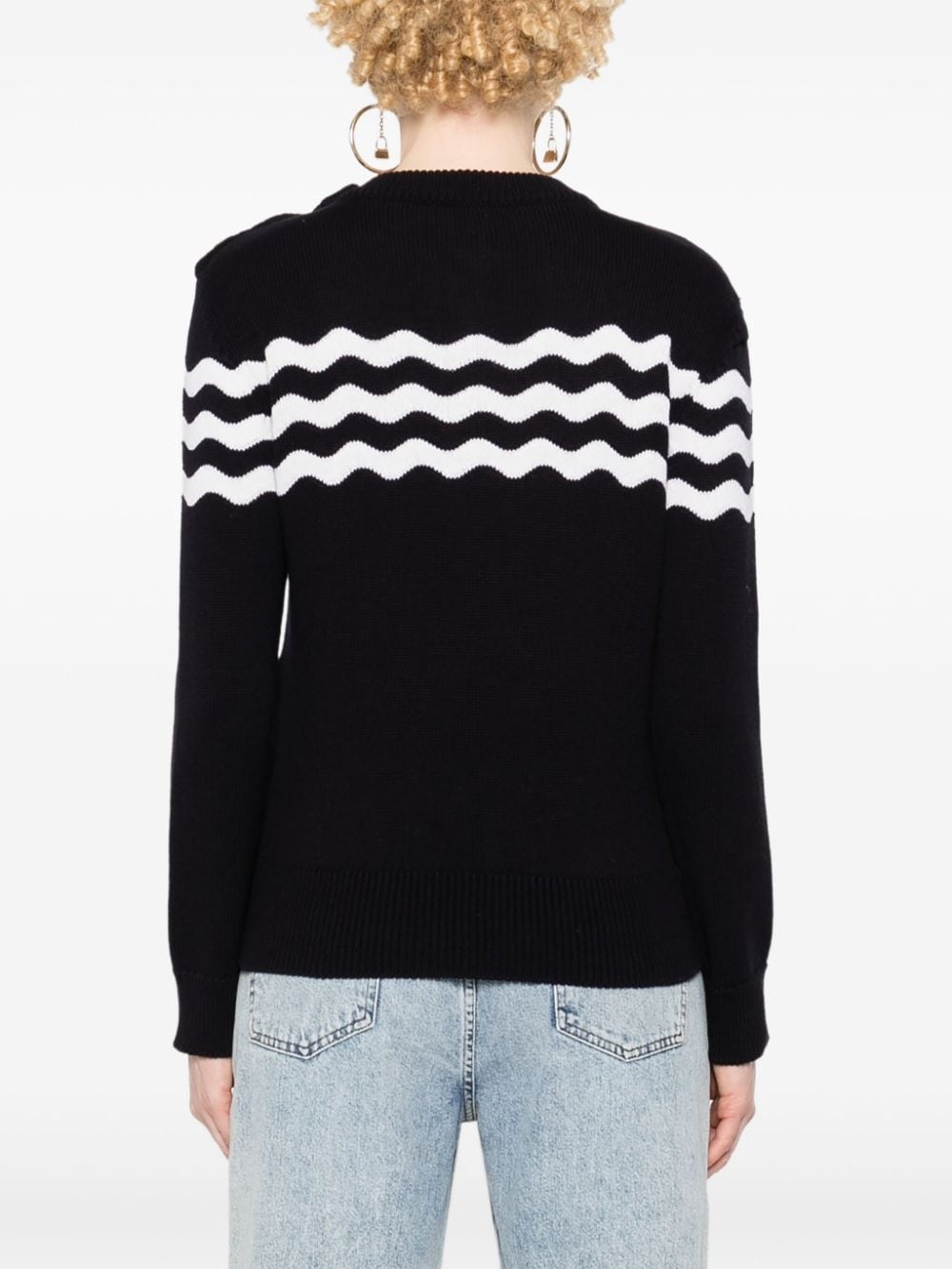 Wave knitted jumper - 4