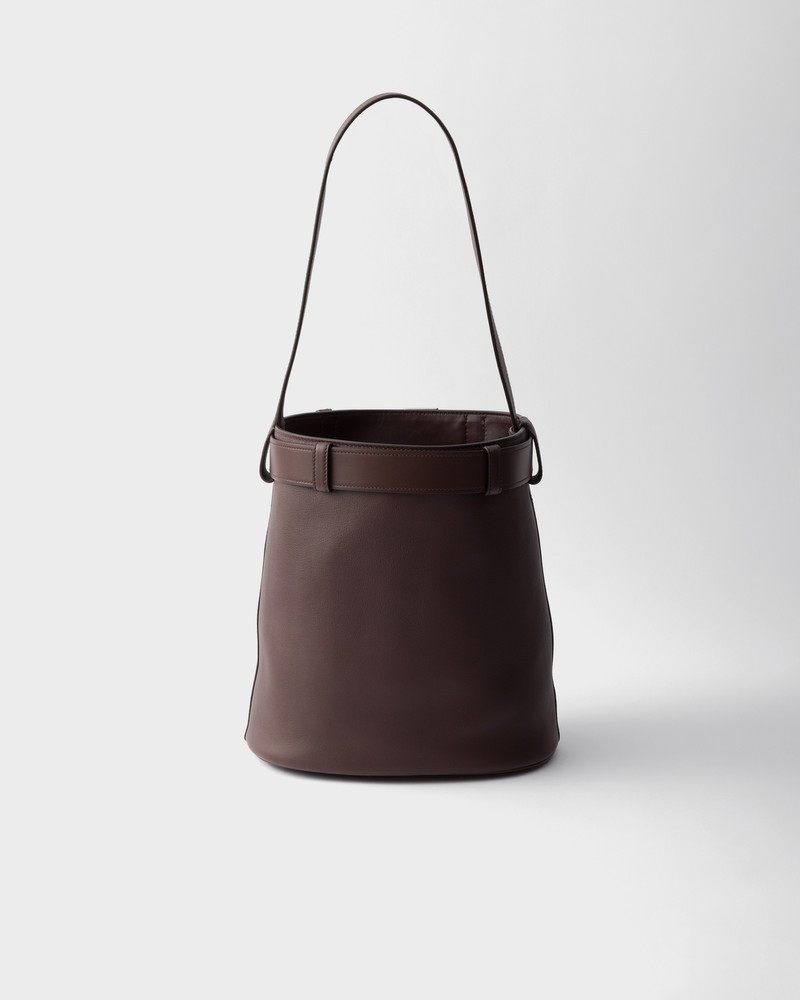 Prada Buckle leather bucket bag with belt 3