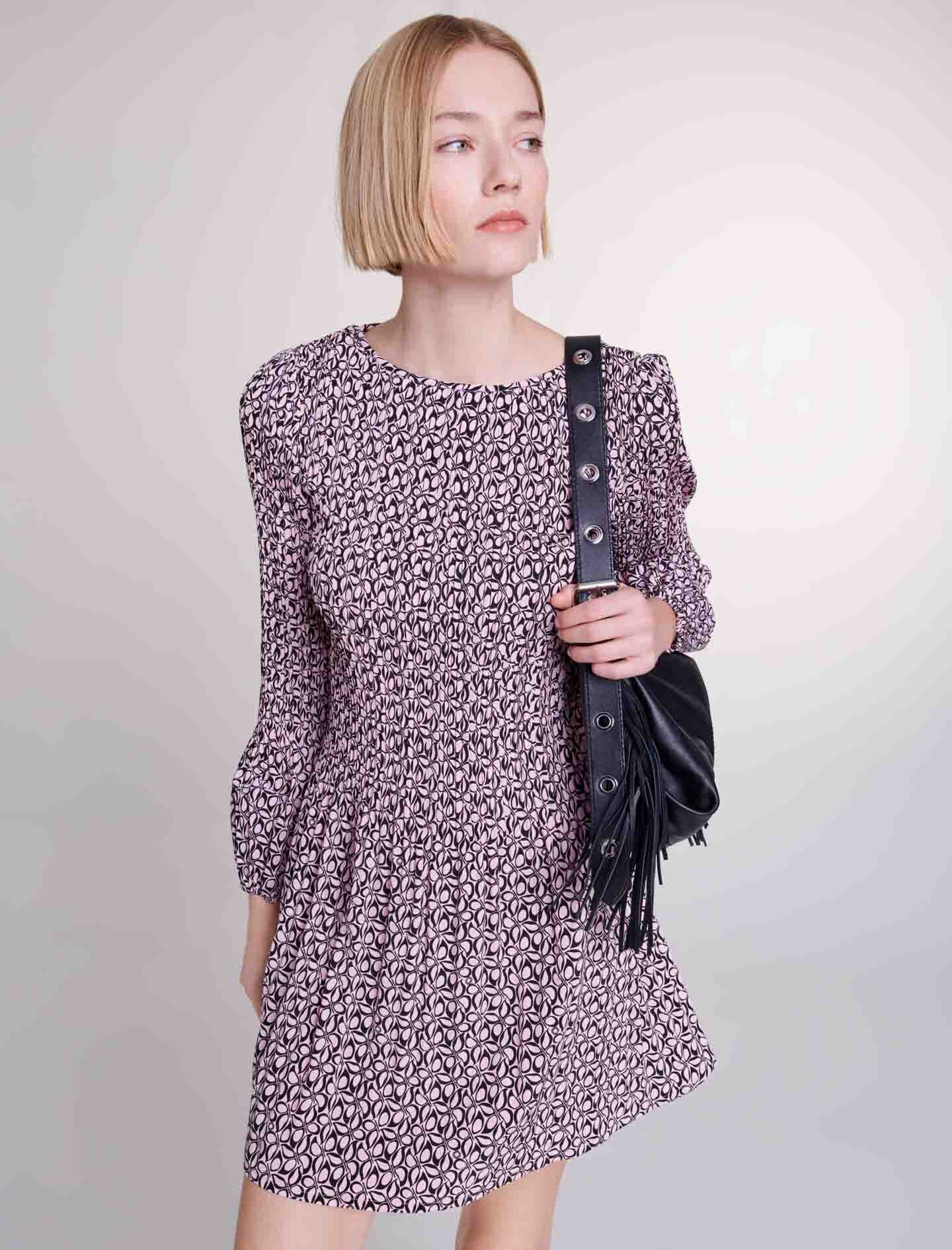 Short patterned dress - 6