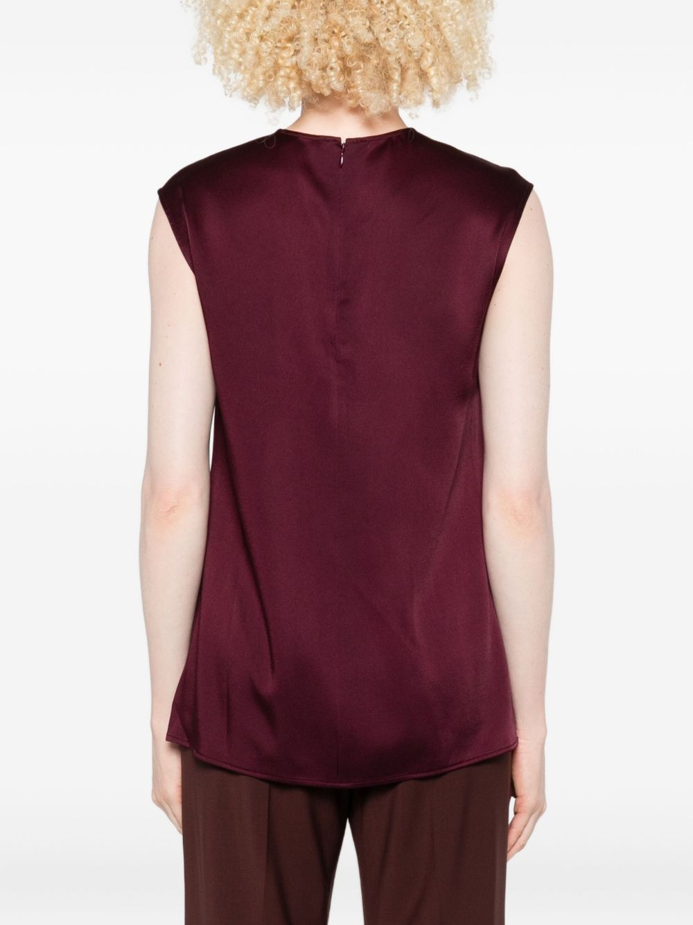 sleeveless round-neck top - 4