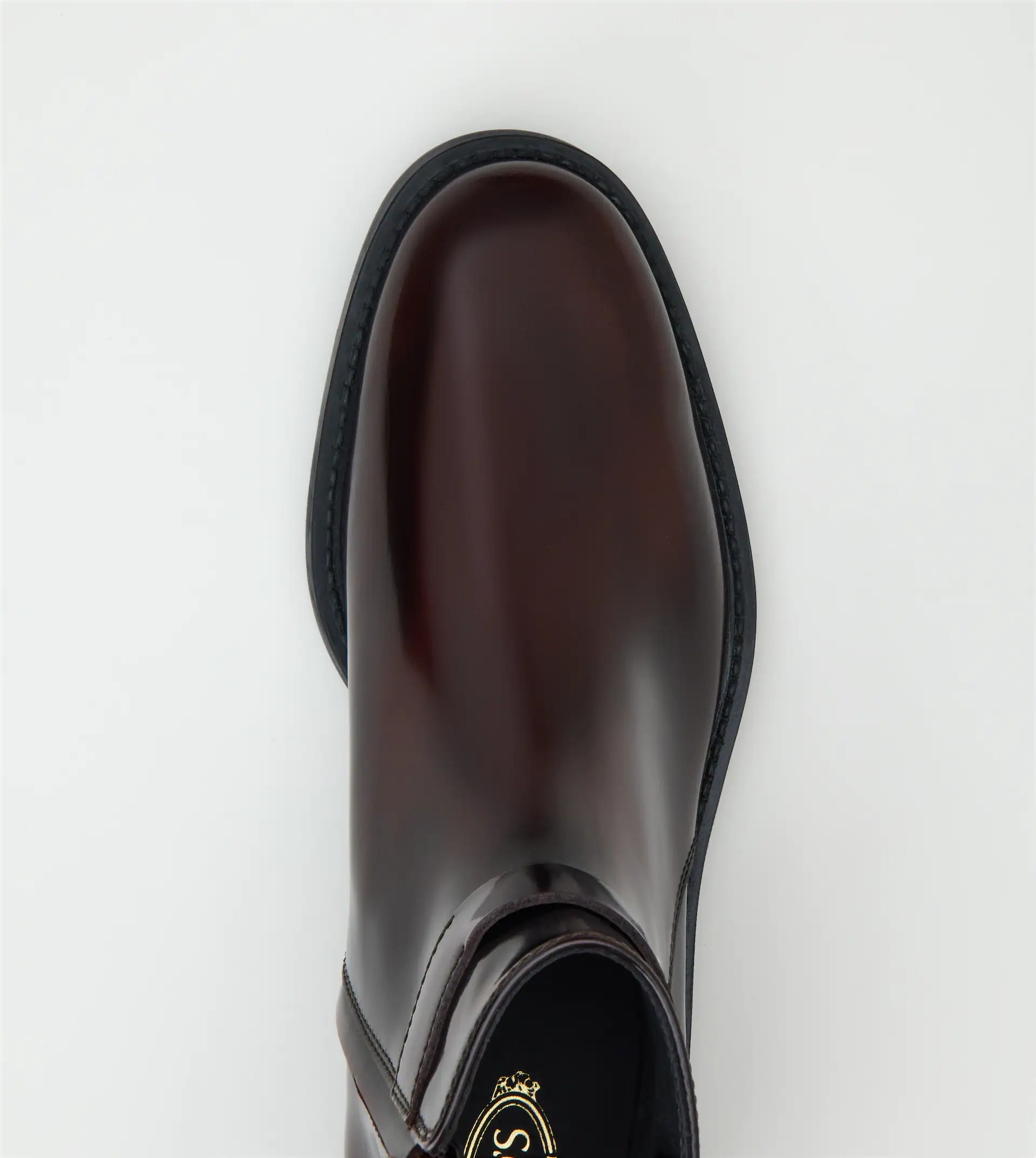 TIMELESS ANKLE BOOTS IN LEATHER - BURGUNDY - 4