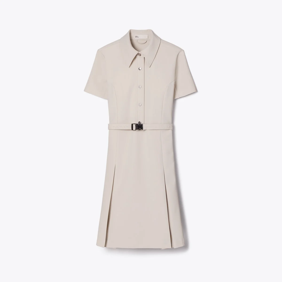 Short-Sleeve Pleated Golf Dress - 1