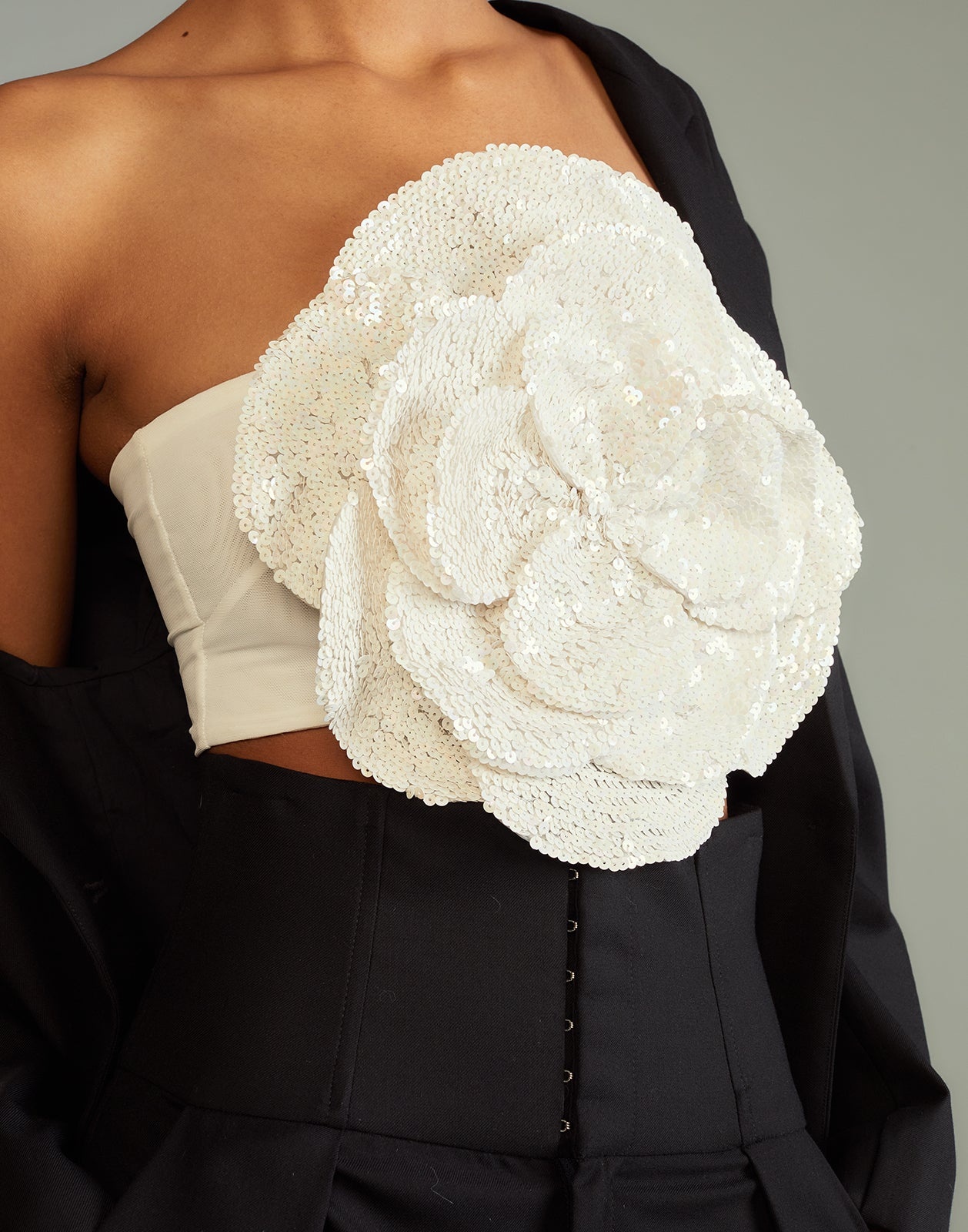 Sequin Flower Bandeau - 4