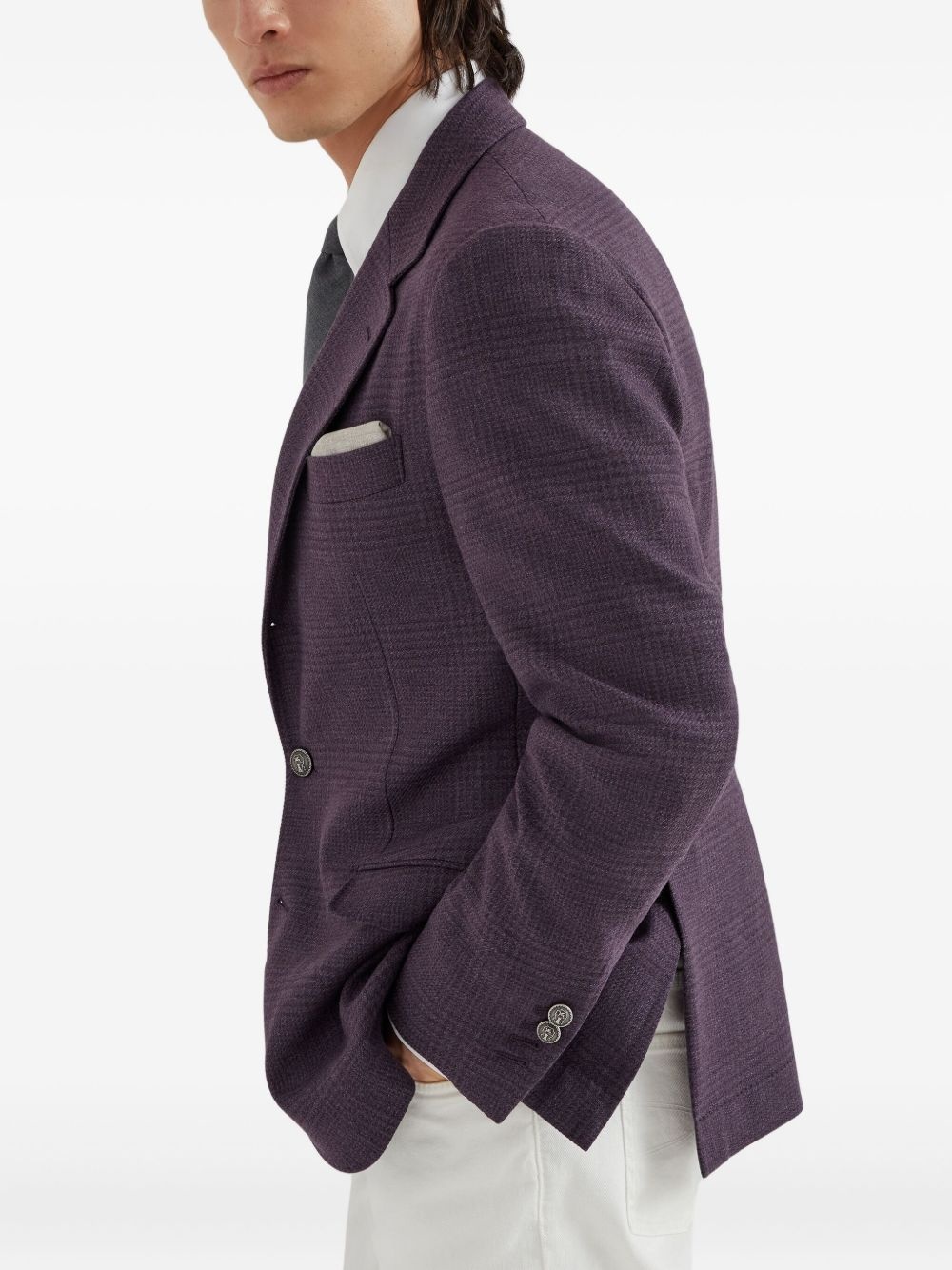 single-breasted blazer - 5