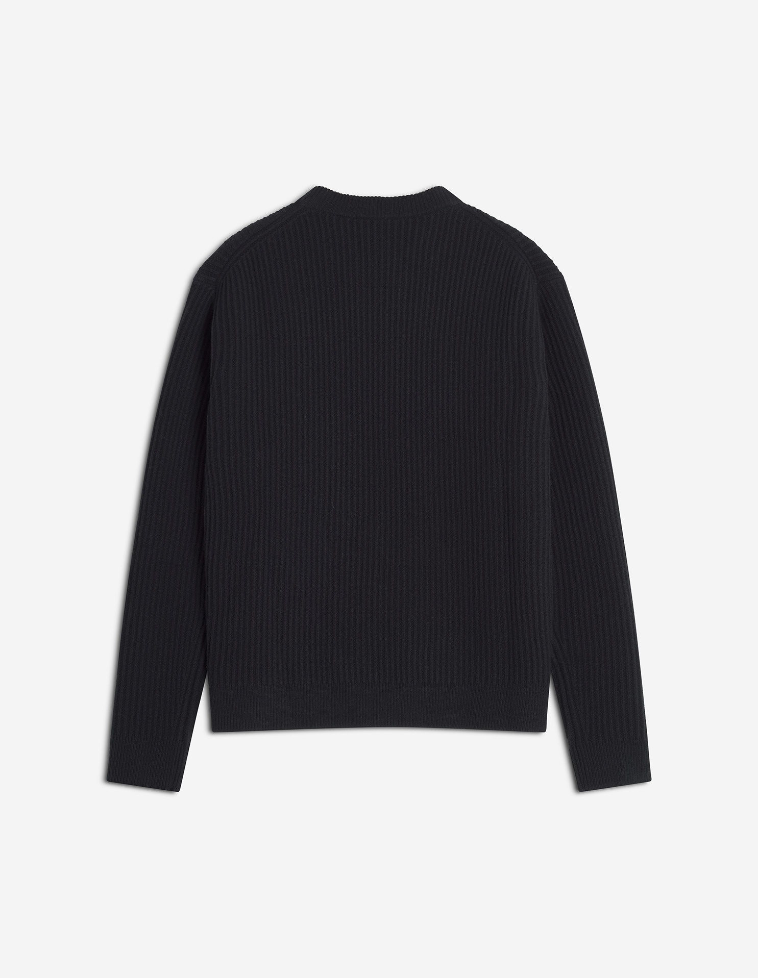 FOX HEAD WOOL RIBBED JUMPER - 6
