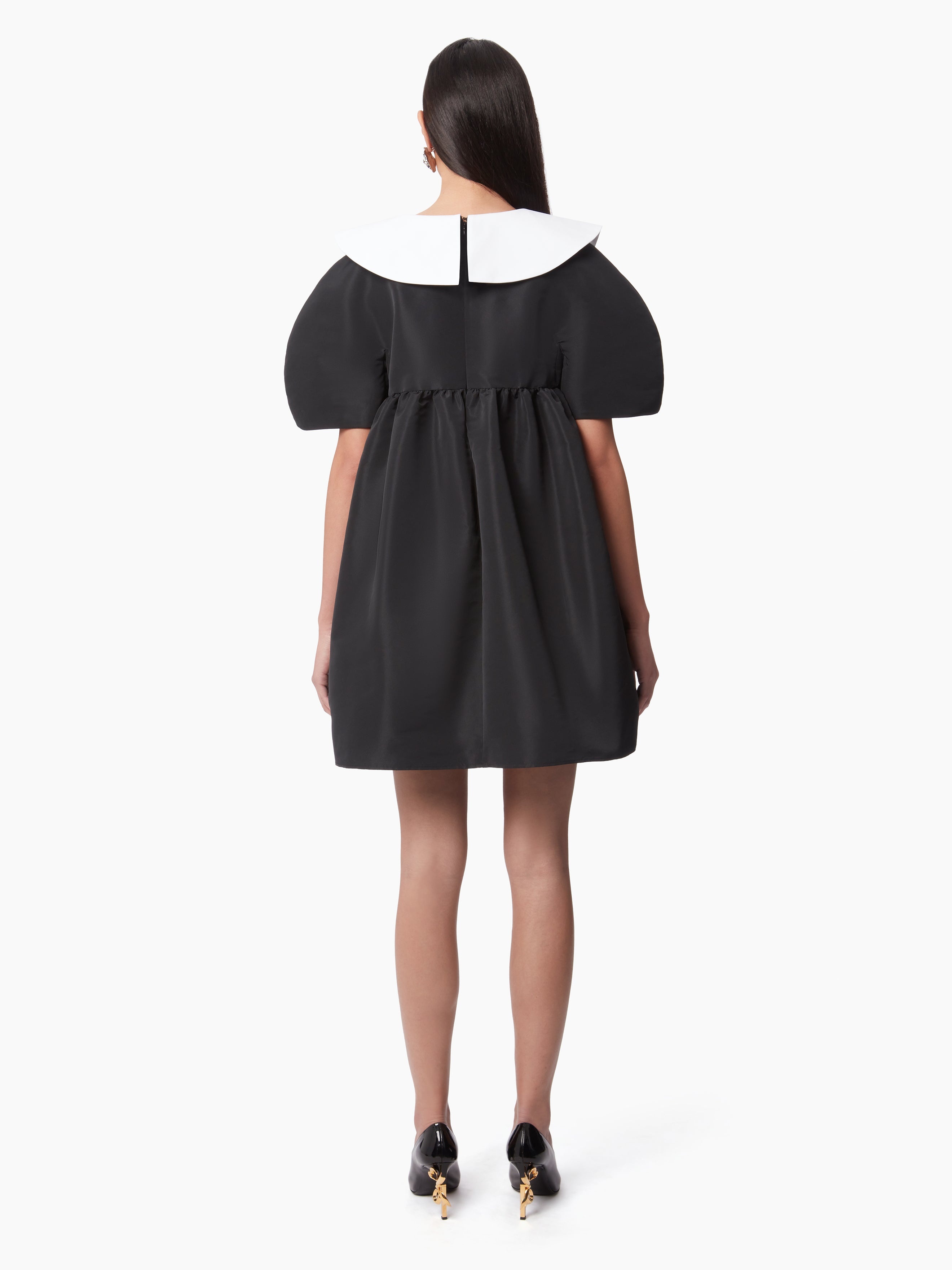 TAFFETA BABYDOLL DRESS - 4
