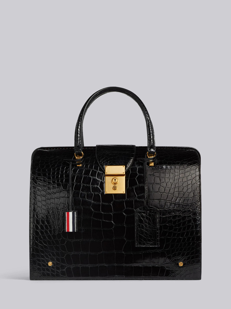 Mr. Thom Bag In Black Alligator 1