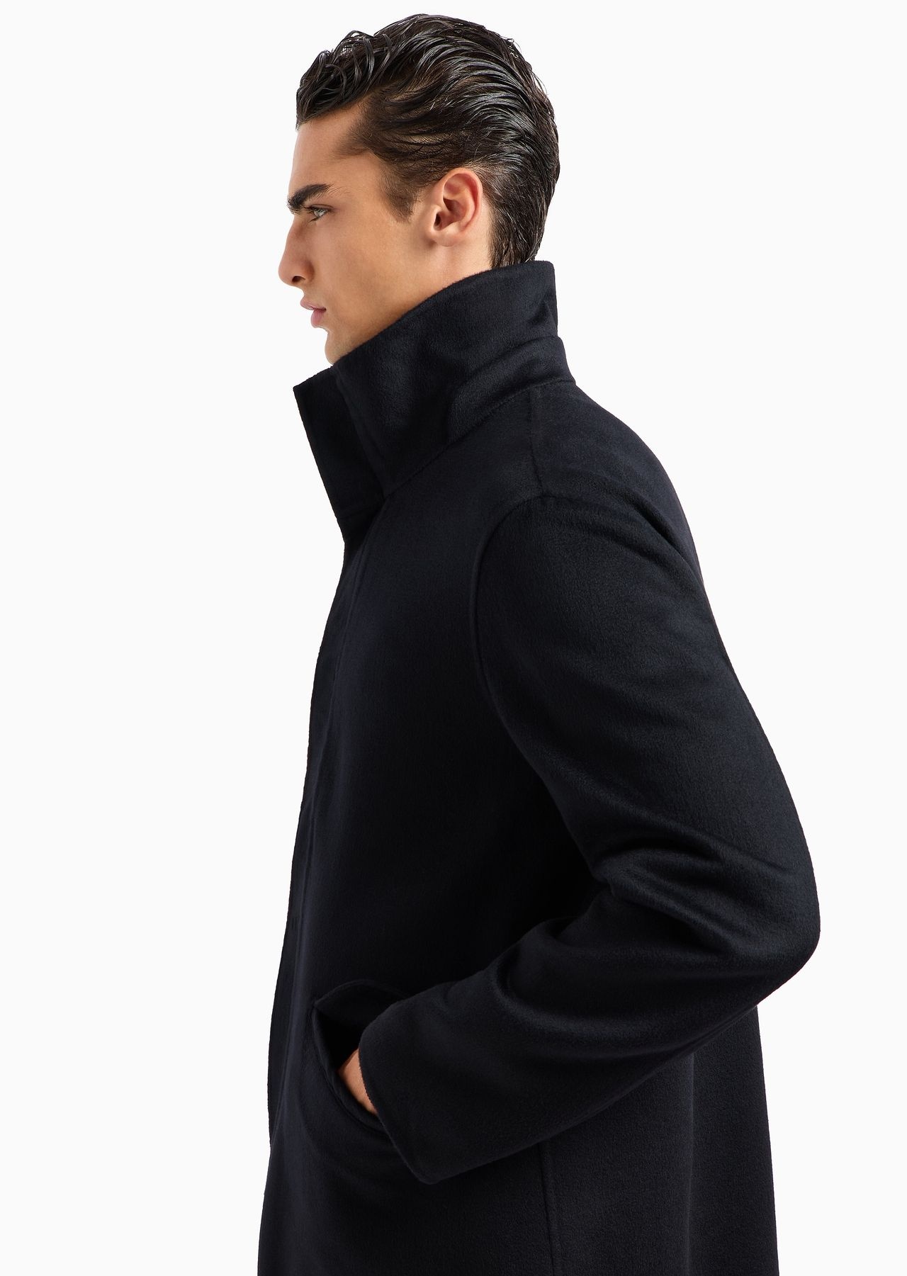 Pea coat in double cashmere cloth - 5