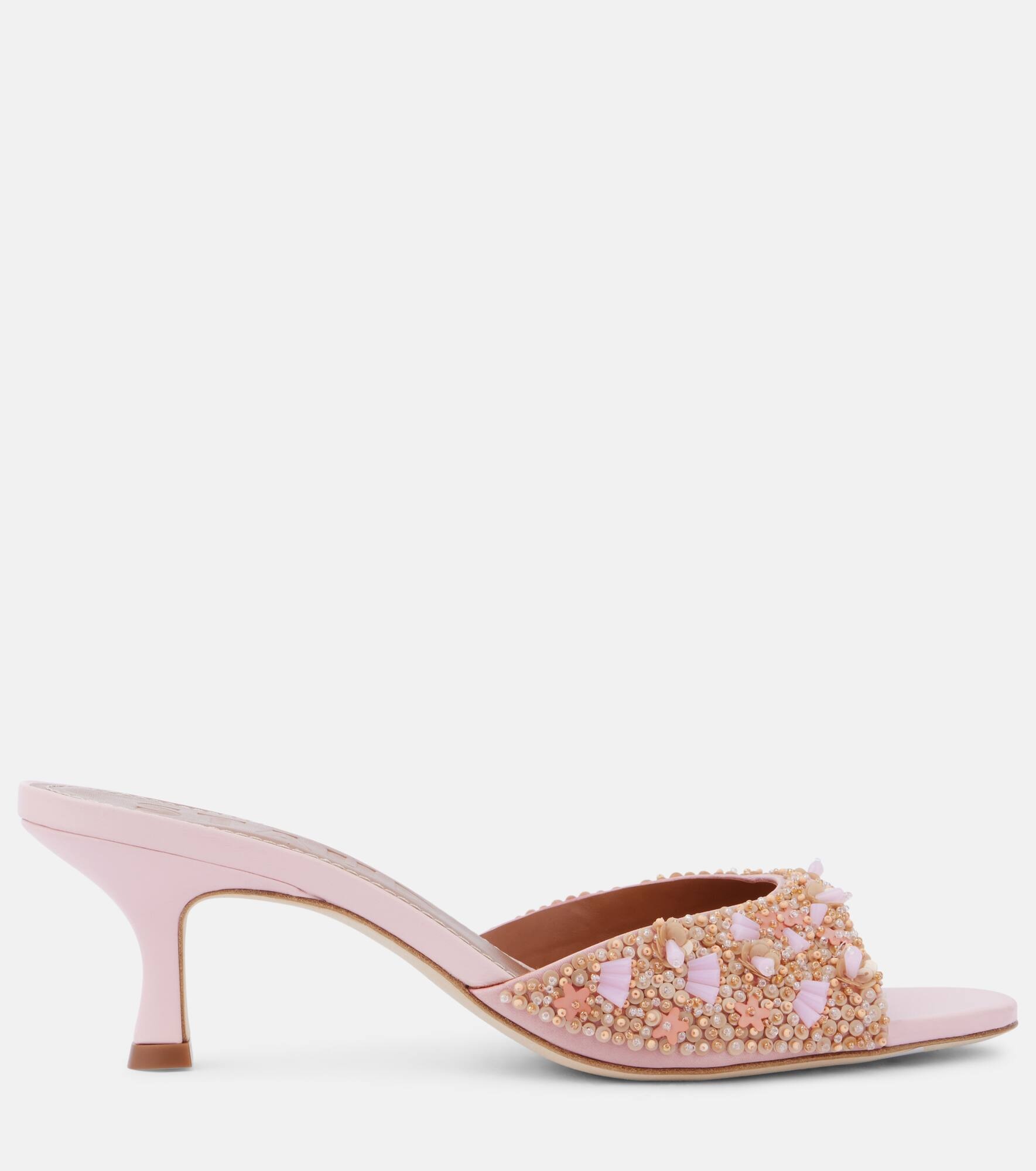 Brigitte beaded mules - 4