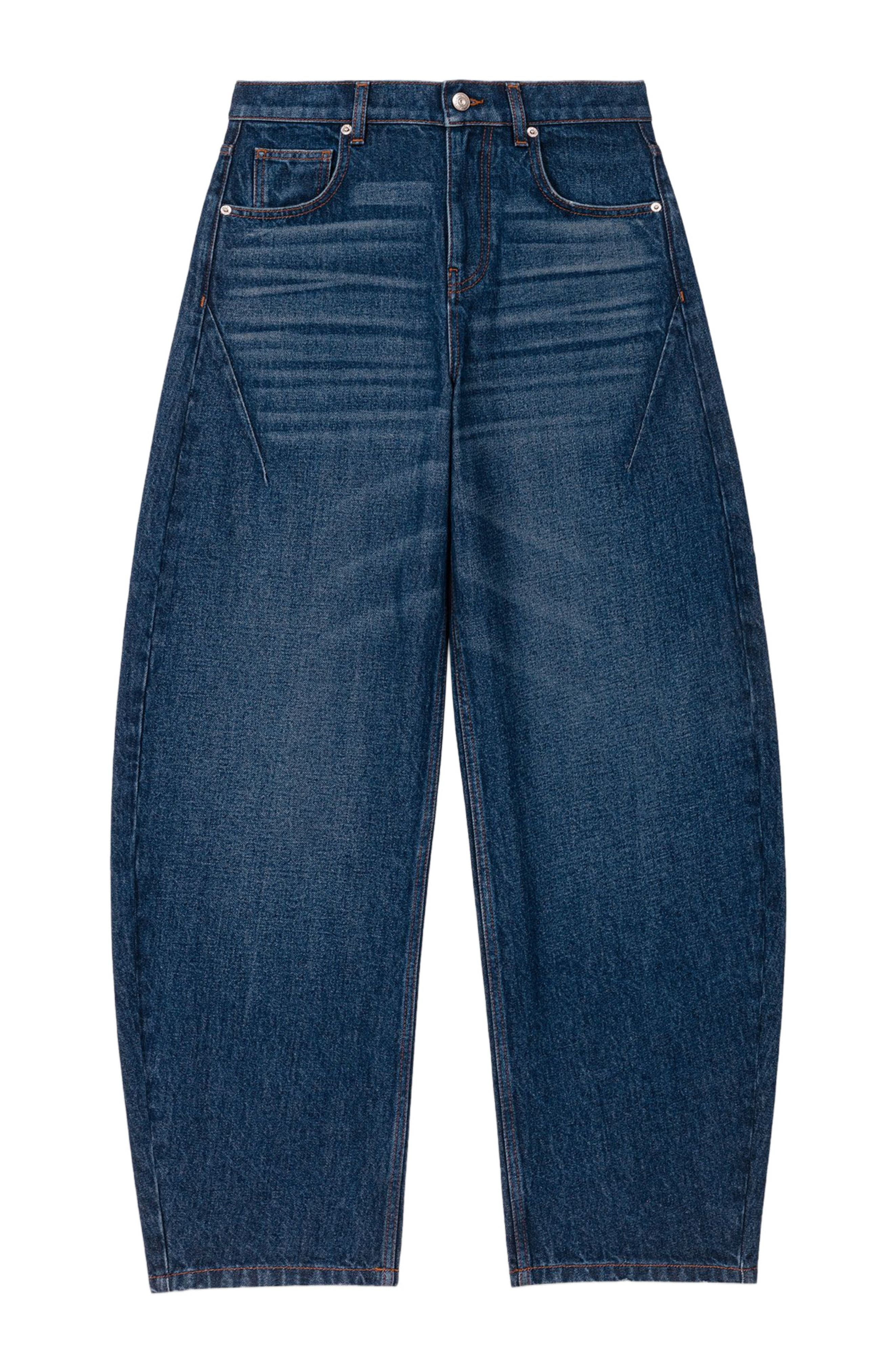 maje Balloon jeans with martingale in Blue at Nordstrom - 1