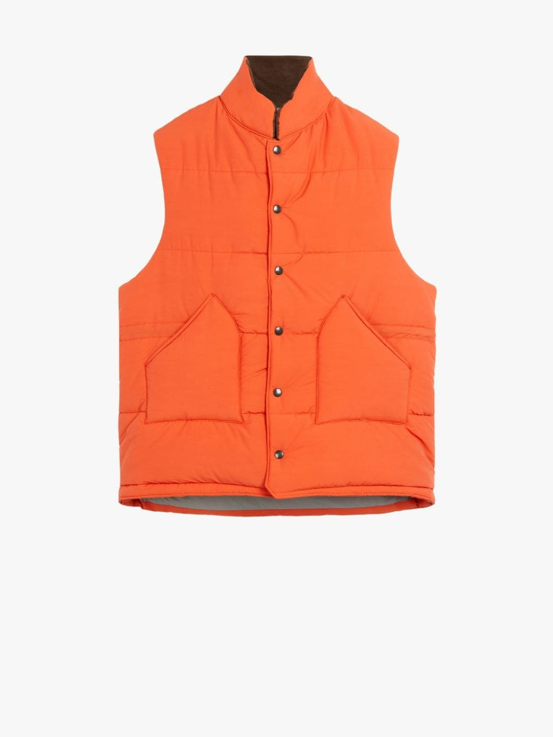 OSAKA ORANGE RAIN SYSTEM WOOL & NYLON BLEND GILET | GQF-304 1