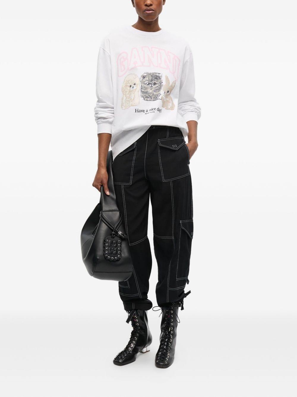logo-print sweatshirt - 2