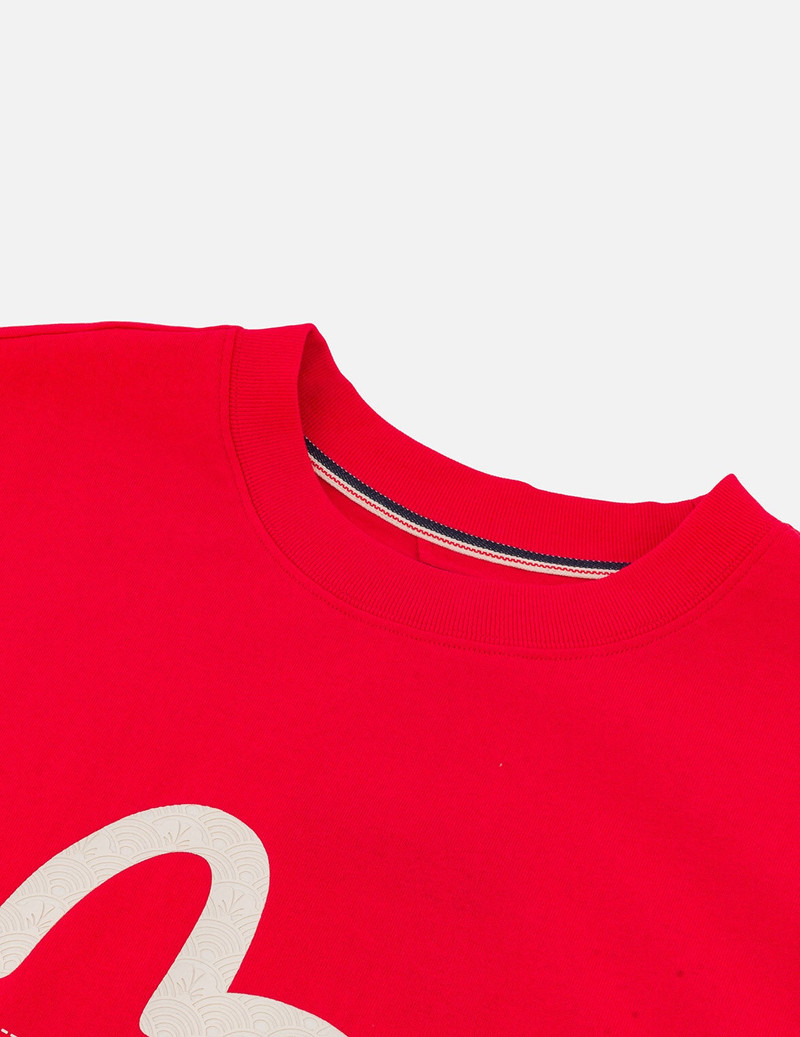 Seagull Print and Stitched Logo Embroidery Relax Fit T-shirt 5