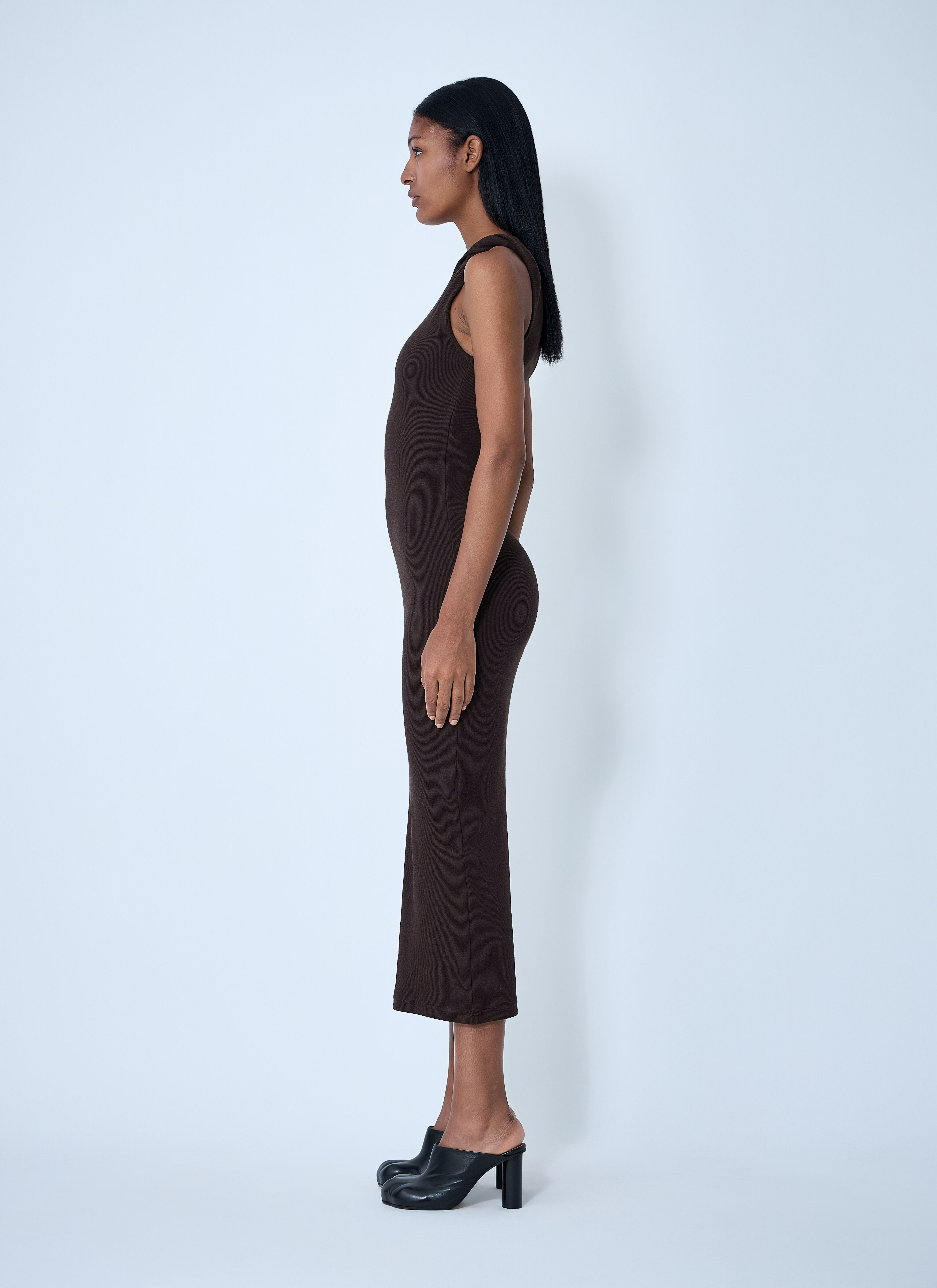Logo Motif Rib Dress - 3