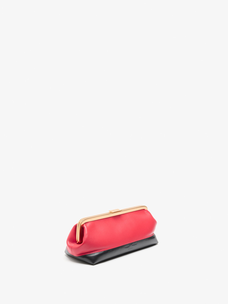 Armory Clutch in Striped Nappa Plonge 4