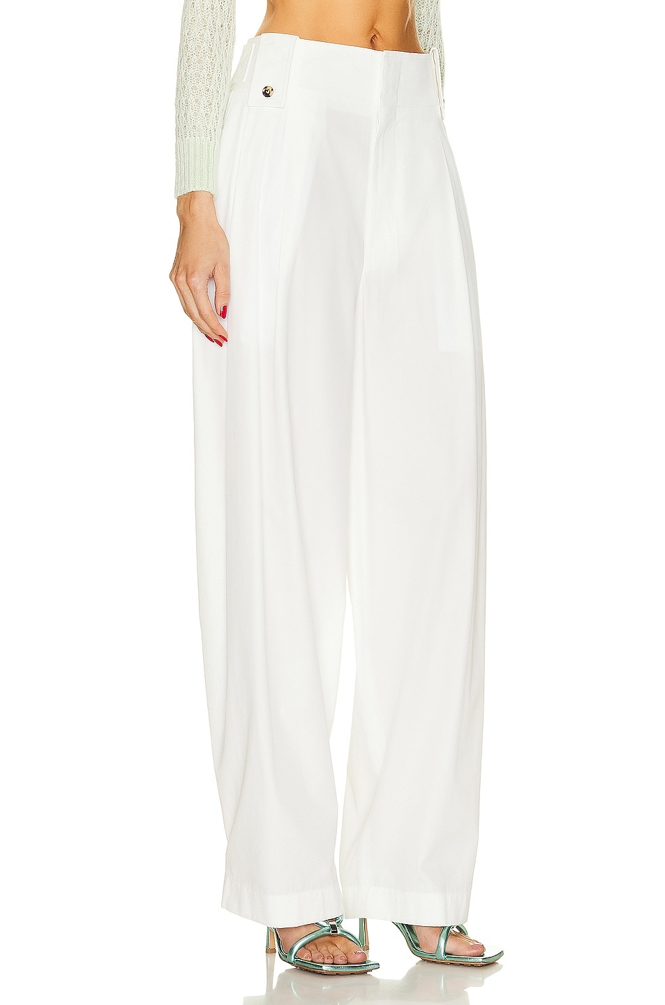 Pleated Wide Leg Trouser - 2