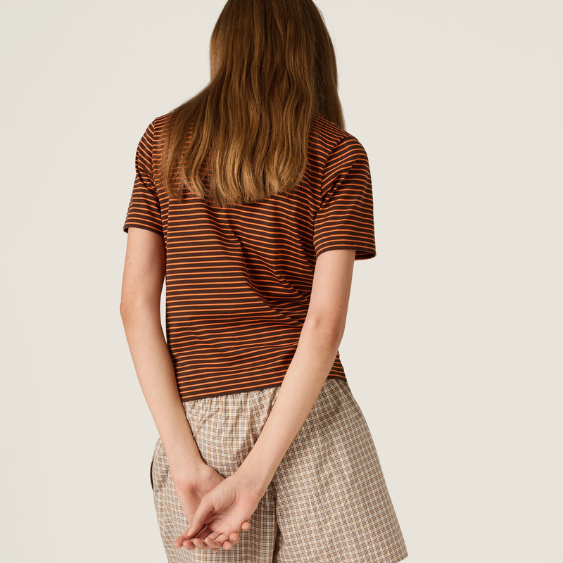Miu Miu Jersey polo shirt outlook