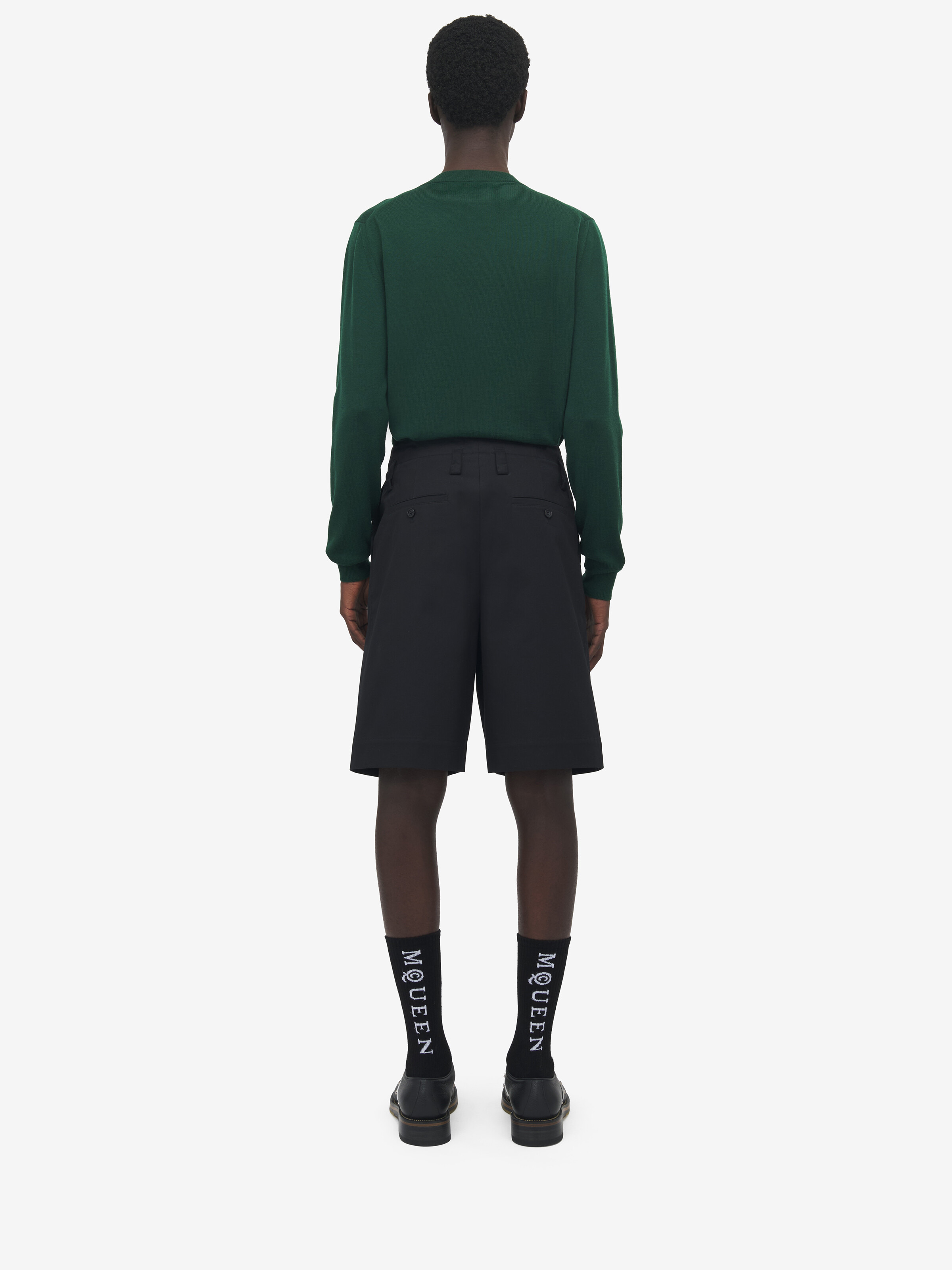 Wide Leg Chino Shorts - 4