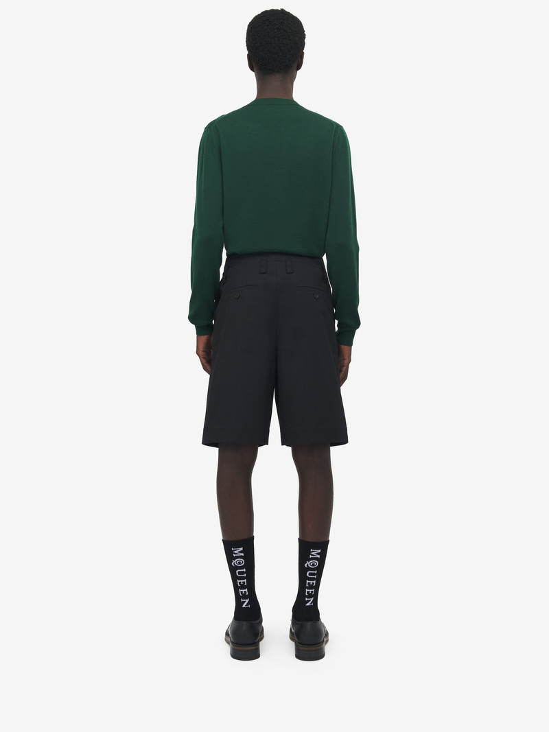 Wide Leg Chino Shorts 4