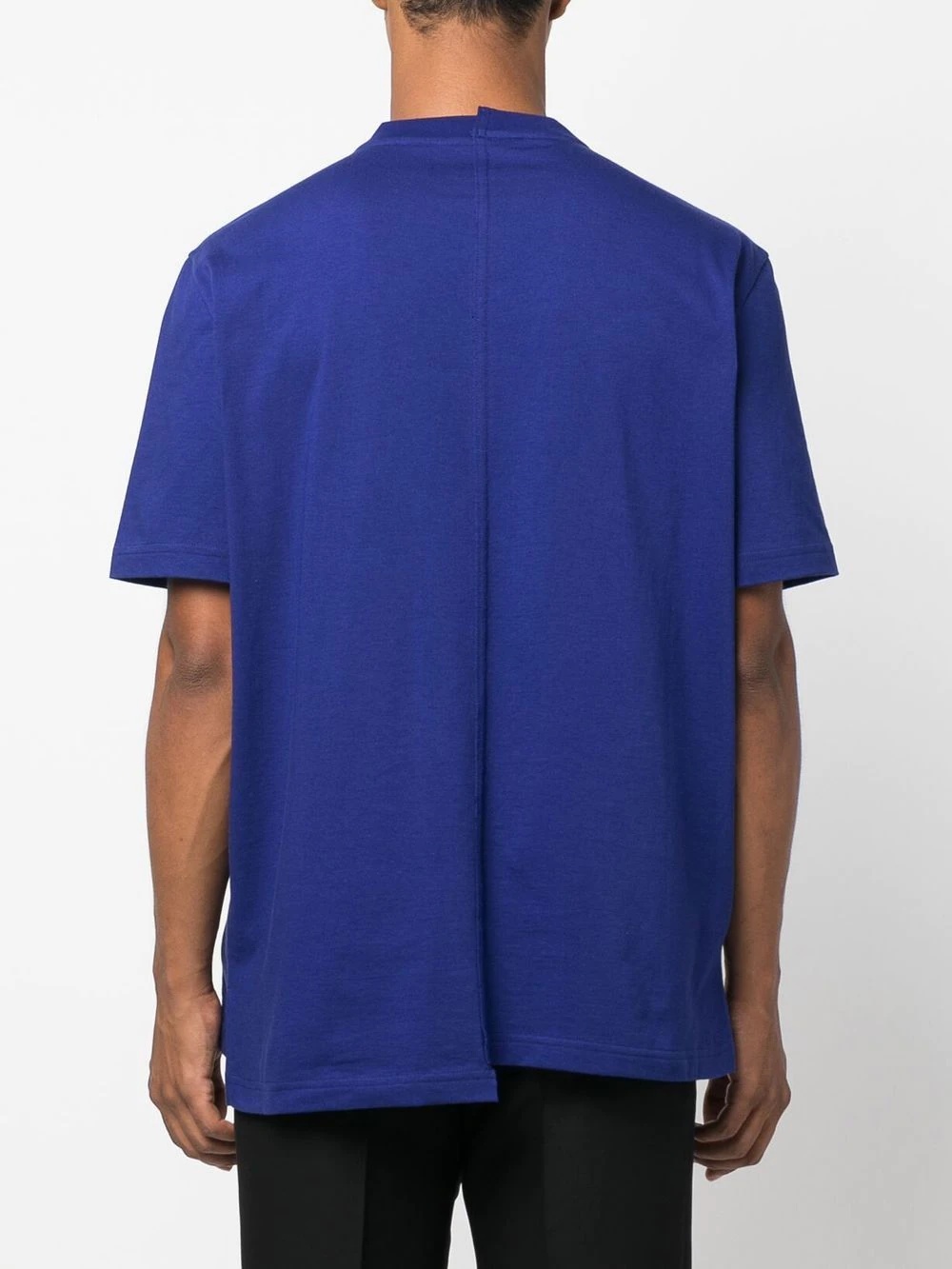 logo-embroidered cotton T-shirt - 4
