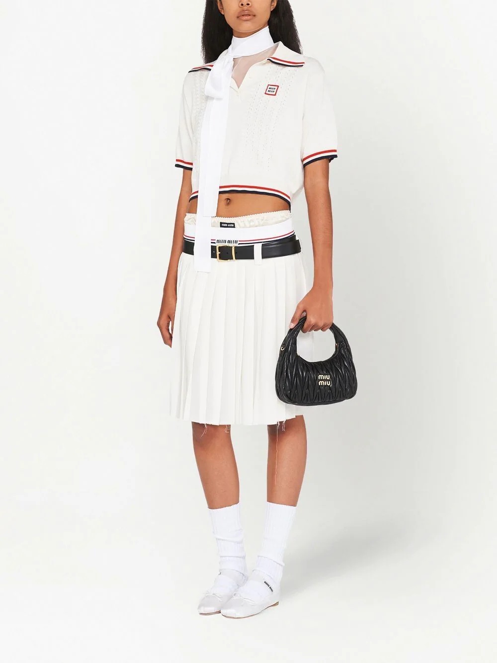 Miu Wander matelassé mini bag - 2