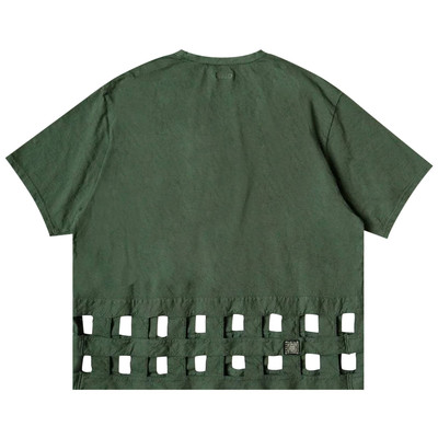 Kapital Kapital 20 / -Jersey Windowpane T-Shirt 'Green' outlook