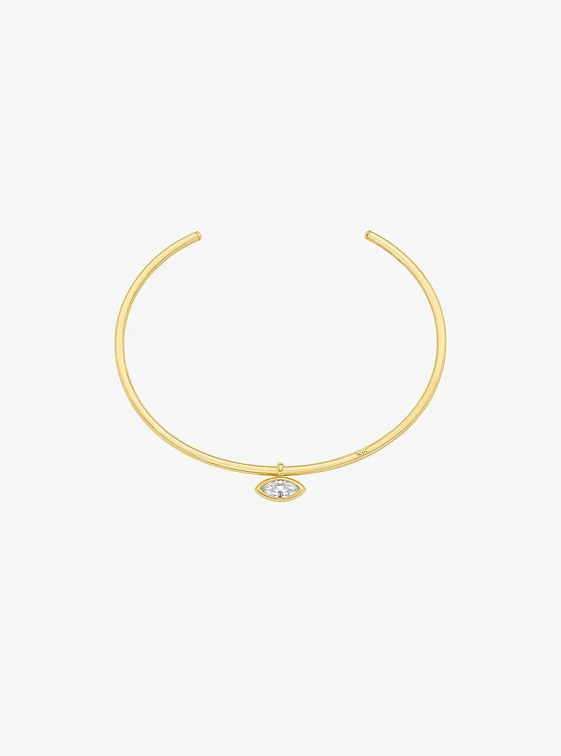 Marquise Cut Cubic Zirconia Collar Necklace - 1