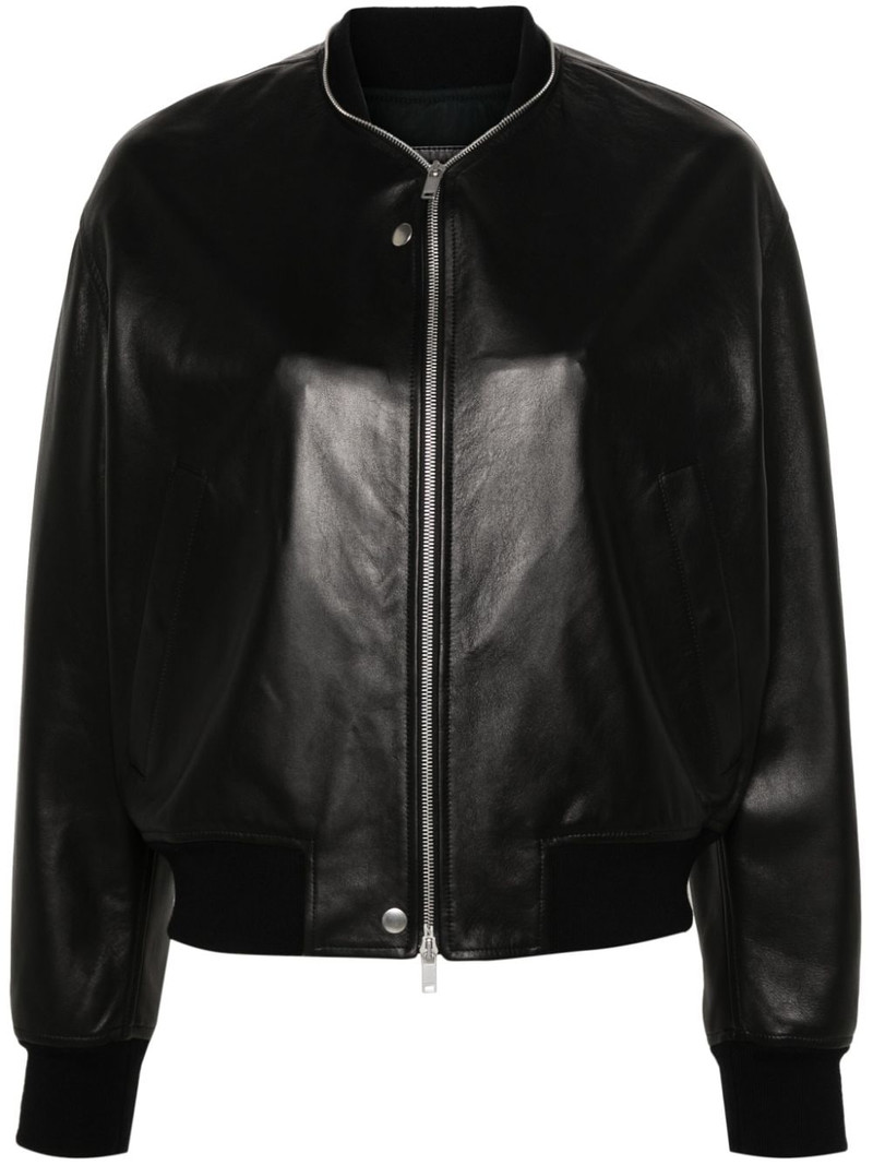 leather bomber jacket 1