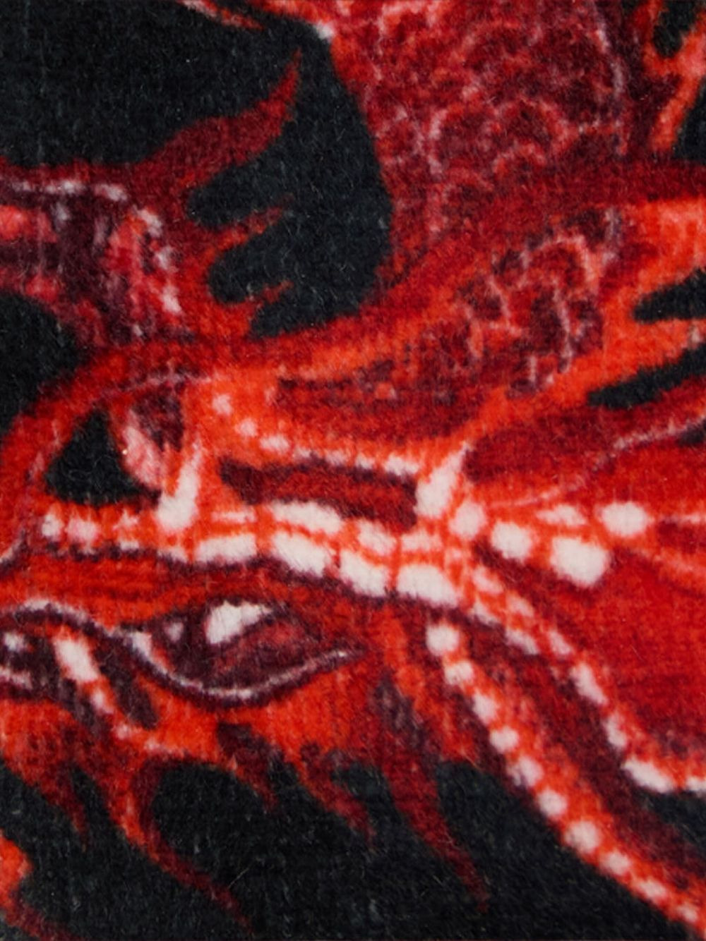 dragon-print velvet loafers - 5