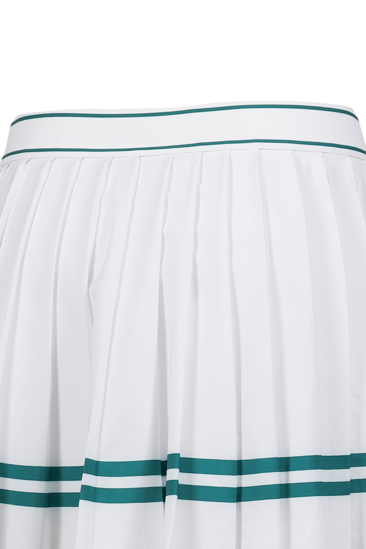 ITALIC LOGO PLEATED SKIRT / WHT ALPINE - 5