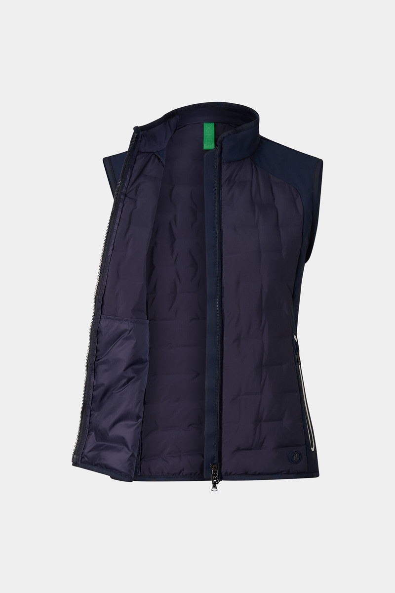 Lina hybrid vest in Navy blue 8
