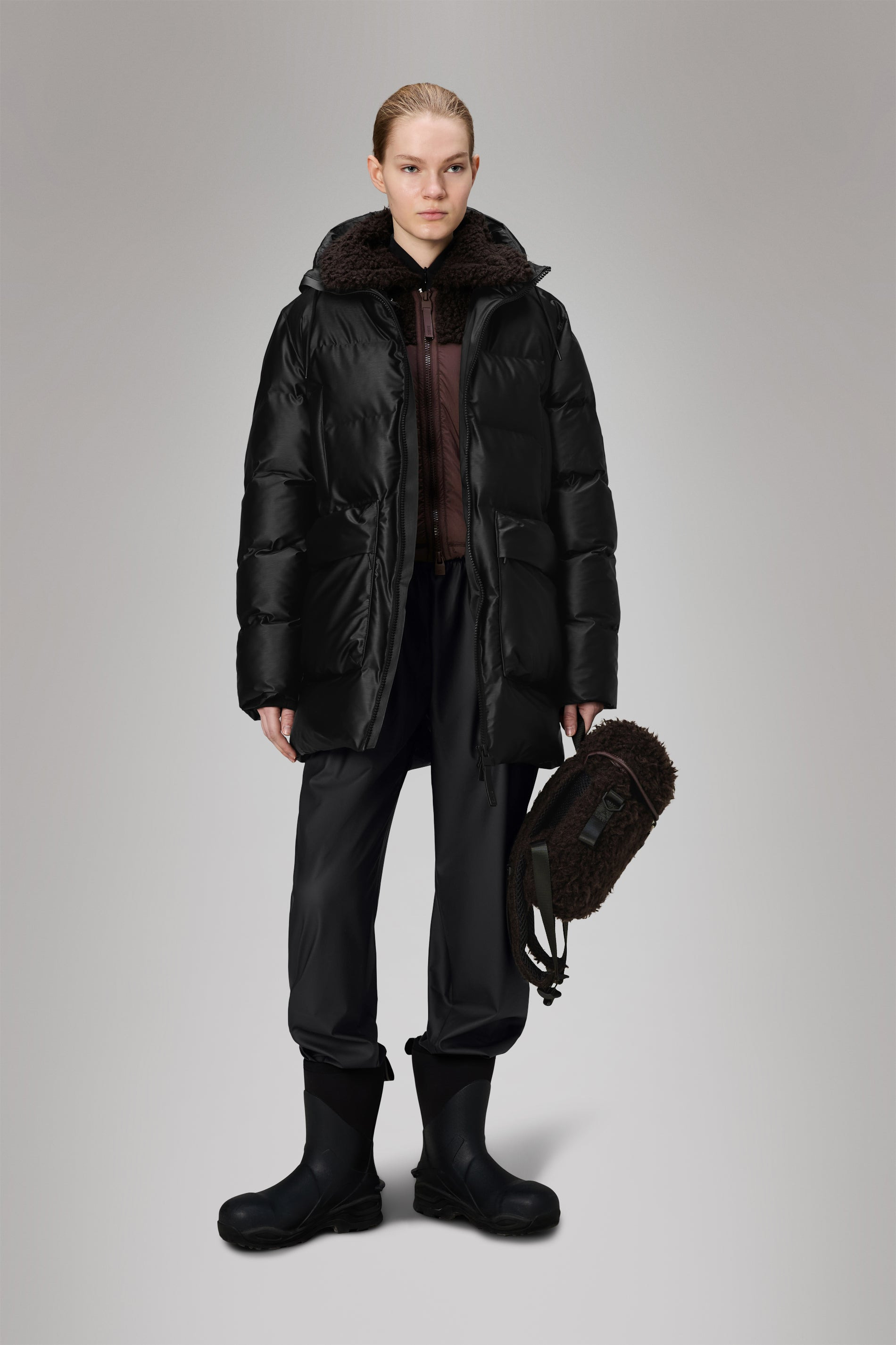 Alta Long Puffer Cargo Jacket - 4