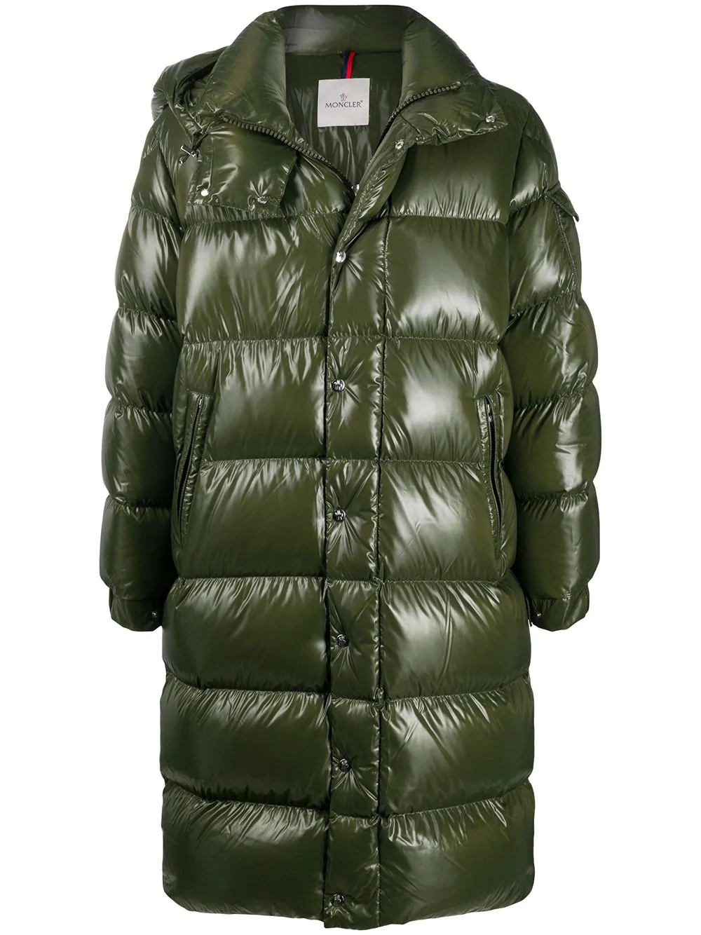 mid-length padded coat - 1